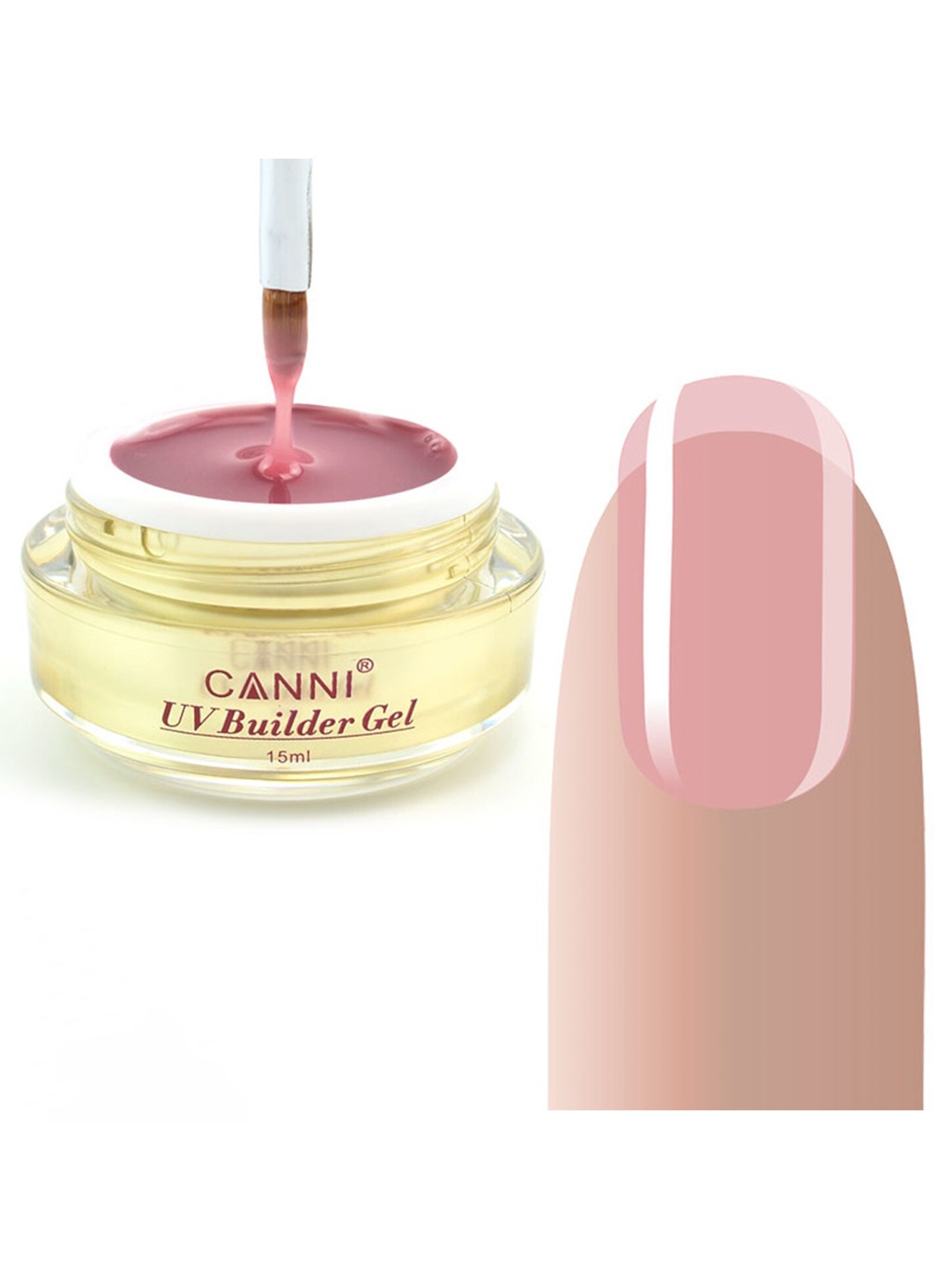 

CANNI UV Builder Poly Nail Extension Gel 15ml - Shade BG-317, Pink