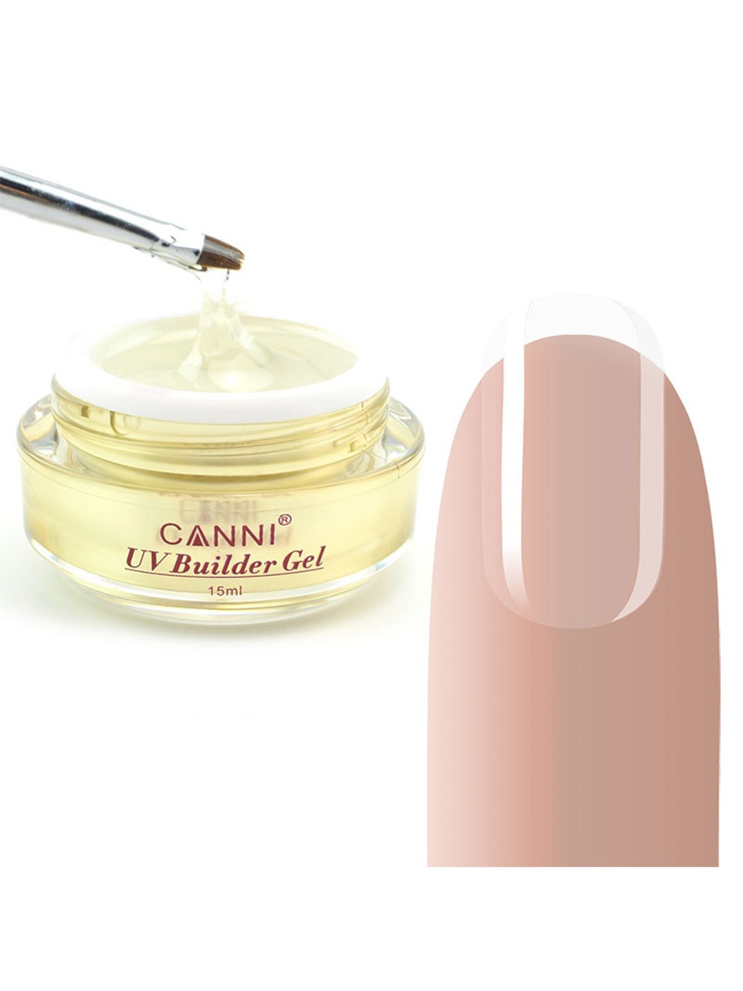 

CANNI UV Builder Poly Nail Extension Gel 15ml - Shade BG-313, Transparent