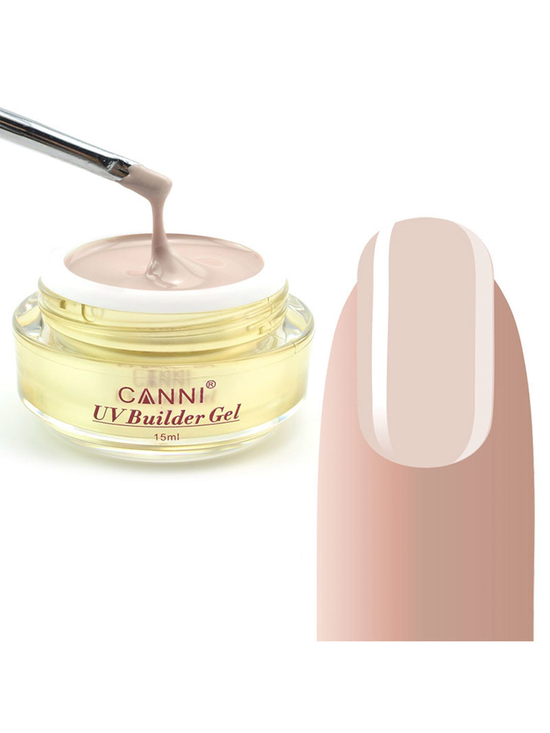 

CANNI UV Builder Poly Nail Extension Gel 15ml - Shade BG-305, Nude