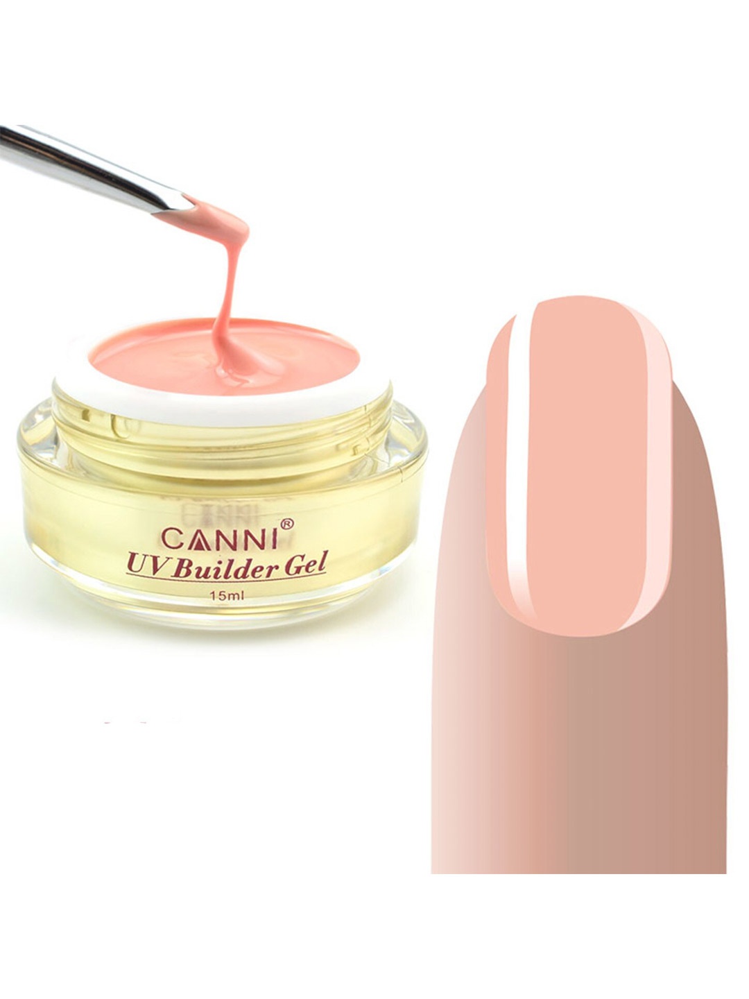 

CANNI UV Builder Poly Nail Extension Gel 15ml - Shade BG-308, Peach