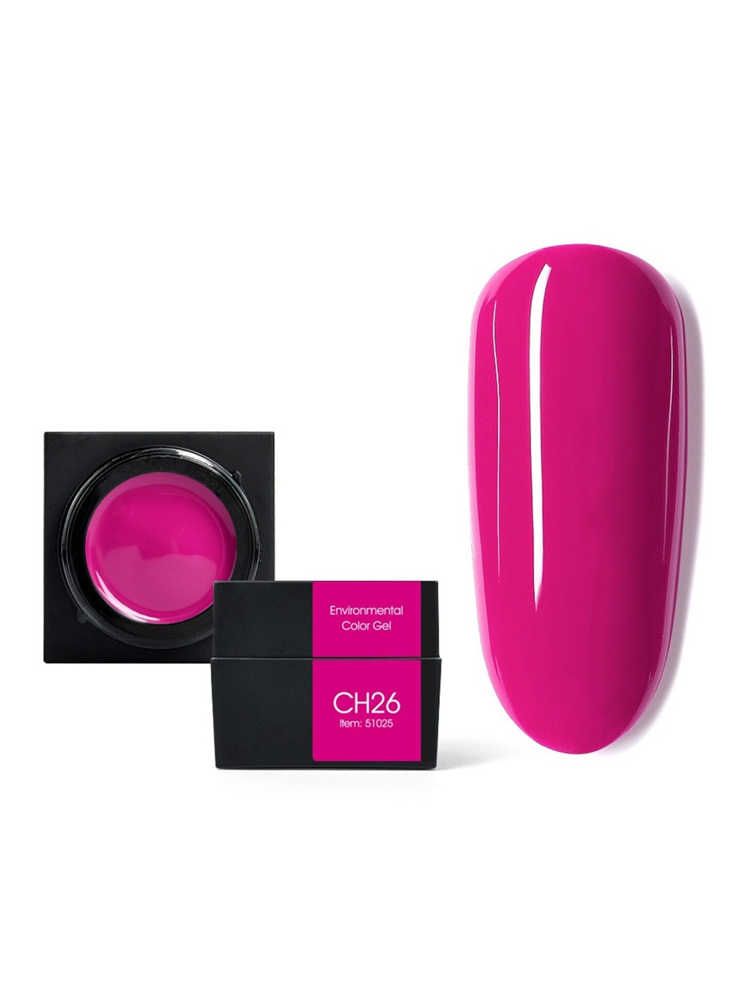 

CANNI Semi Permanent Soak Off UV Environmental Color Gel Nail Polish 5 ml - Shade CH26, Pink
