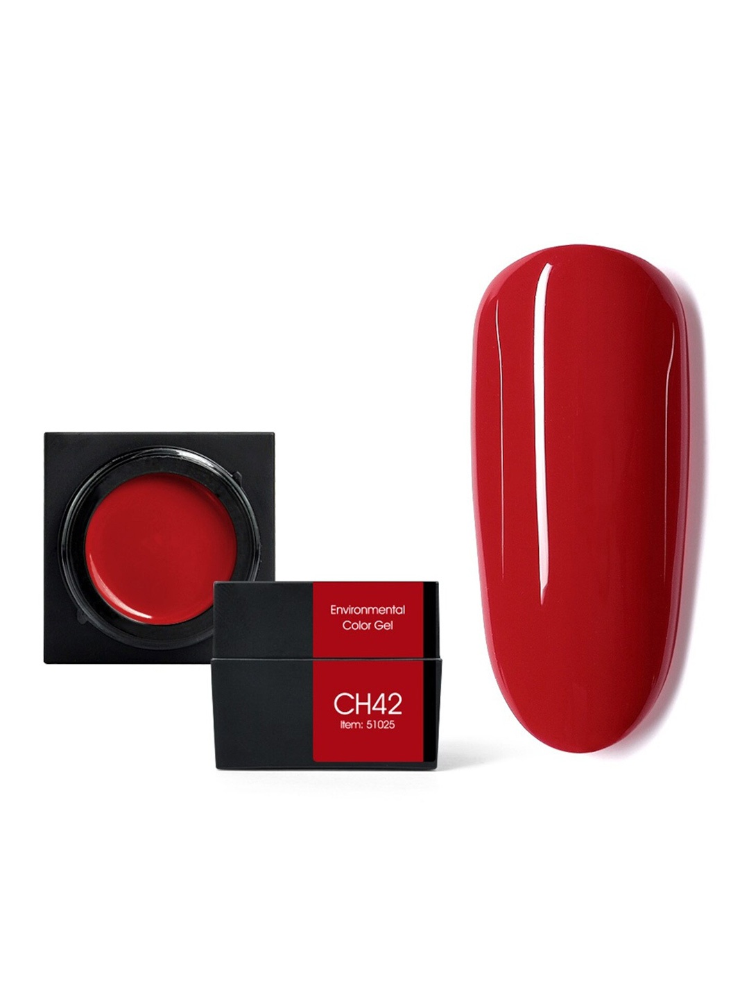 

CANNI Color Mud Semi-Permanent Soak-Off UV-LED Gel Nail Polish - Shade CH42, Red