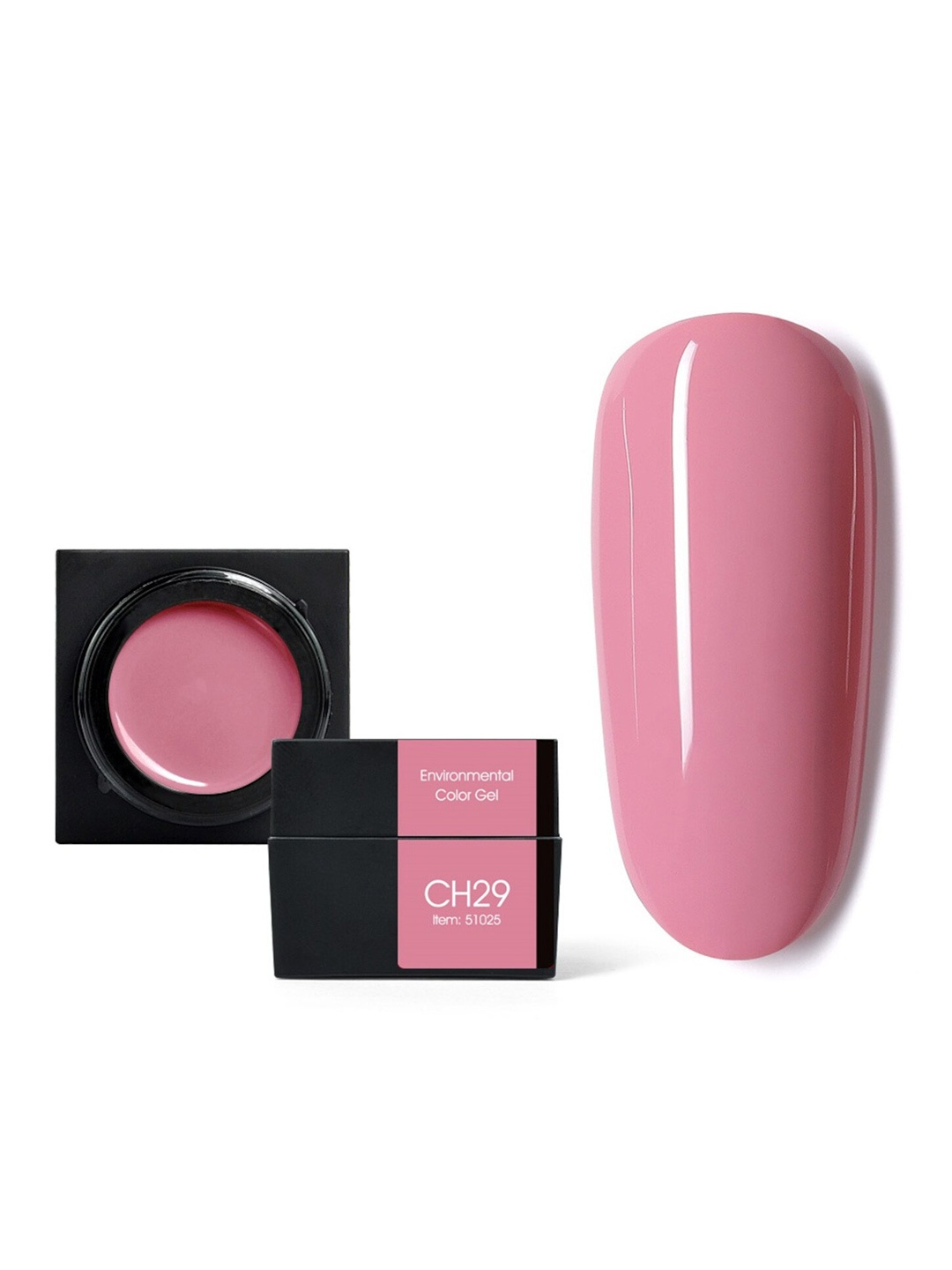 

CANNI Color Mud Semi-Permanent Soak-Off UV-LED Gel Nail Polish - Shade CH29, Pink