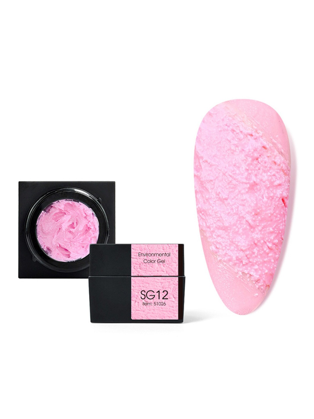 

CANNI Gypsum 3D Effect Soak-Off UV-LED Nail Art Decoration Gel - Shade SG12, Pink