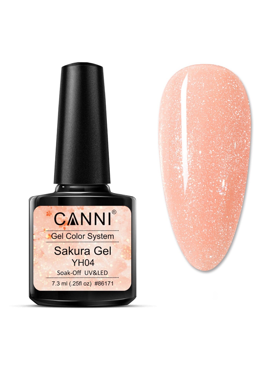 

CANNI Sakura Soak Off UV & LED Gel Color System Nail Polish 7.3 ml - YH04, Nude