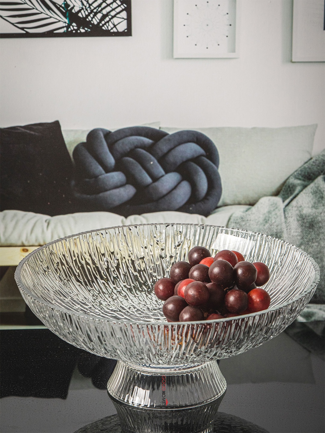 

GOODHOMES Transparent Dishwasher & Microwave safe Glass Bowl