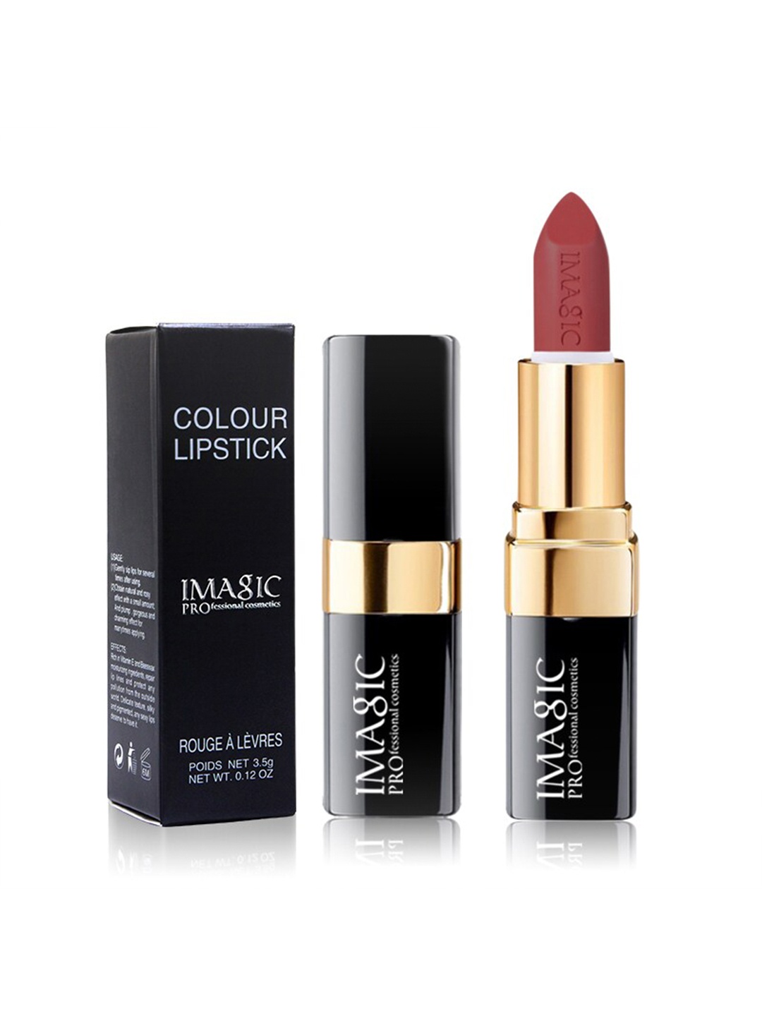

IMAGIC PROfessional Cosmetics Matte Colour Lipstick - LP205-06-Red, Brown
