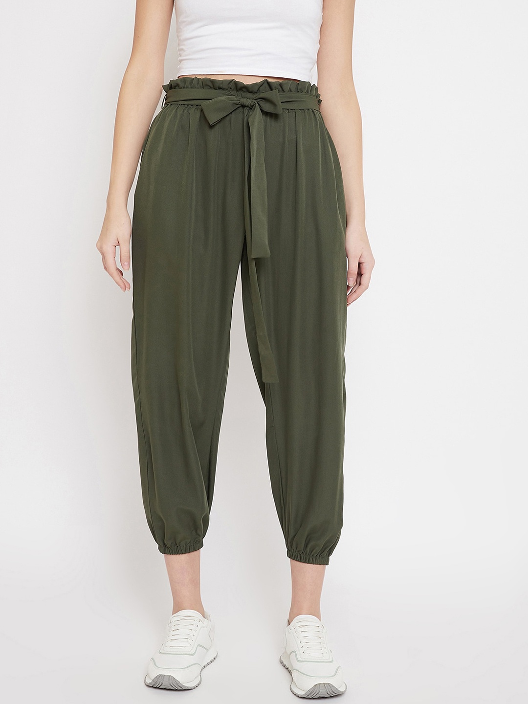 

Color Cocktail Women Olive Green Joggers Trouser
