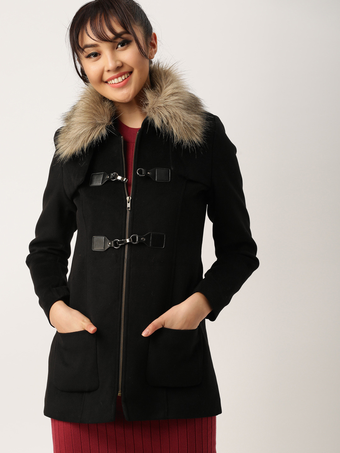 

DressBerry Black Trench Coat