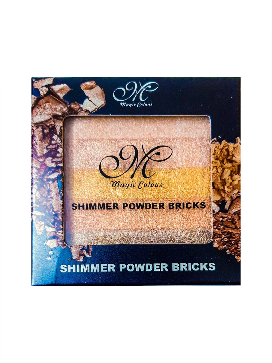 

Magic Colour Makeup Shimmer Powder Bricks Highlighter - Peach Party