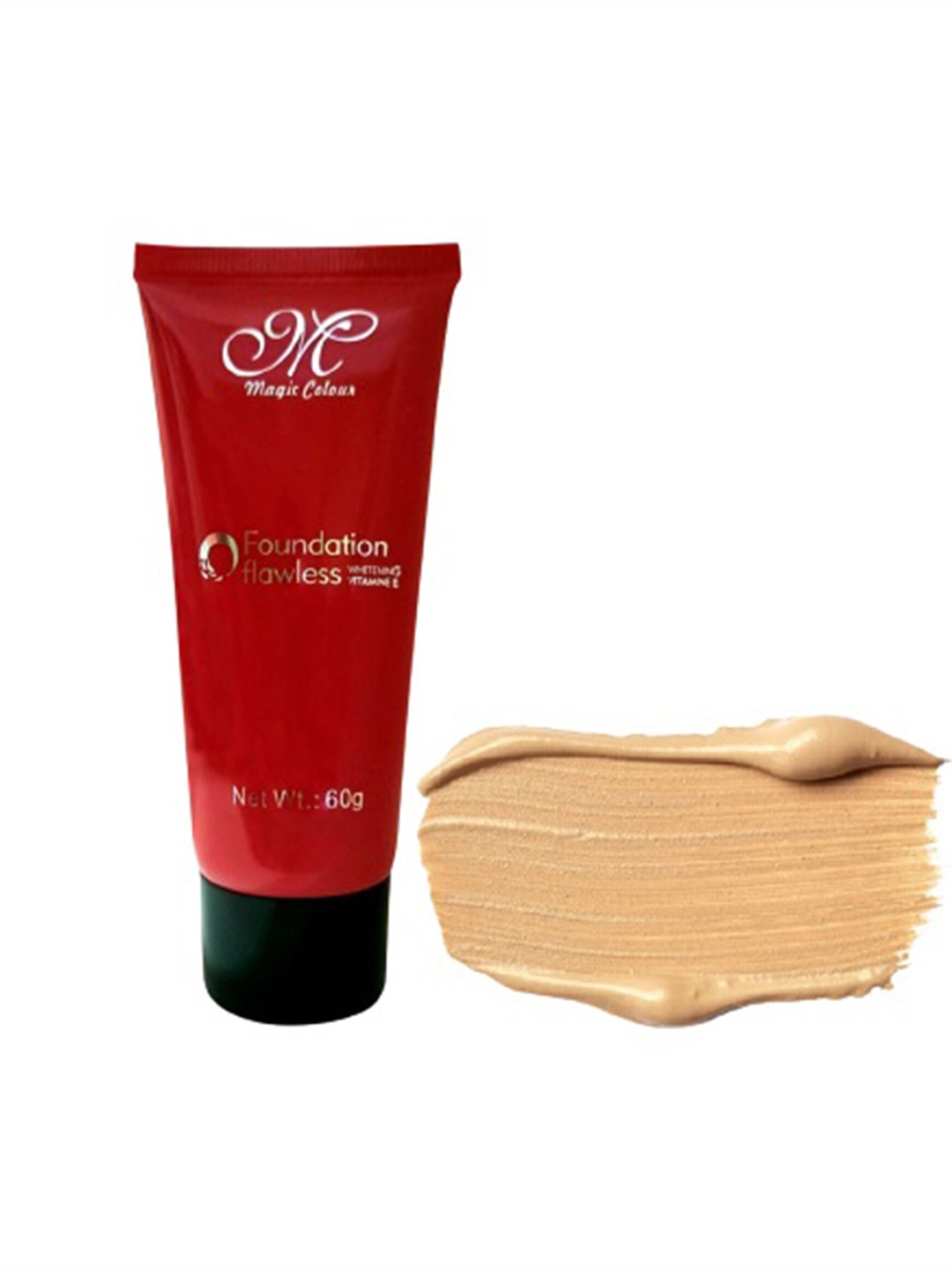 

Magic Colour Flawless Whitening Foundation with Vitamin E 60 g - Natural, Red
