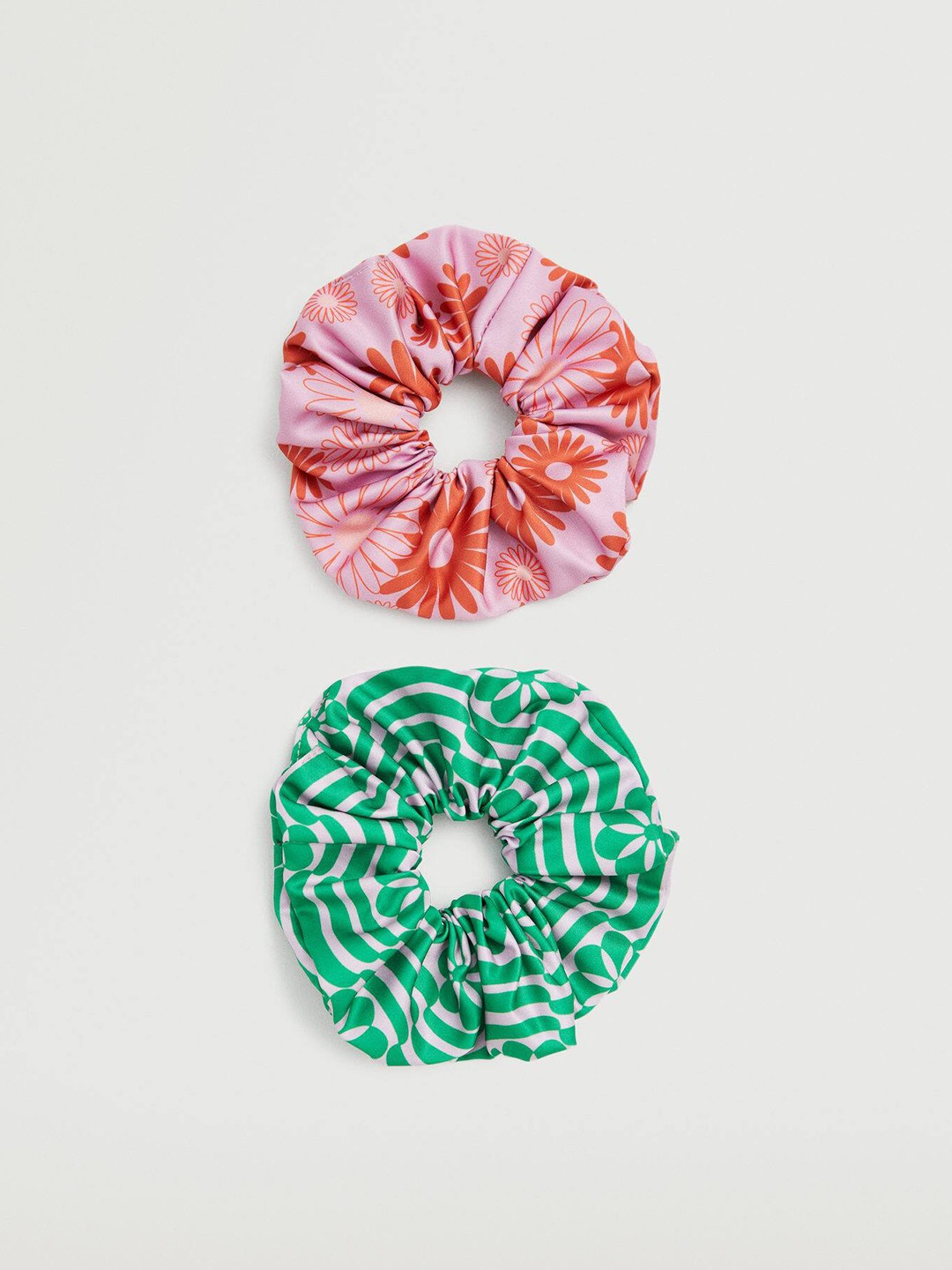 

MANGO Women Set of 2 Printed Hairband, Pink