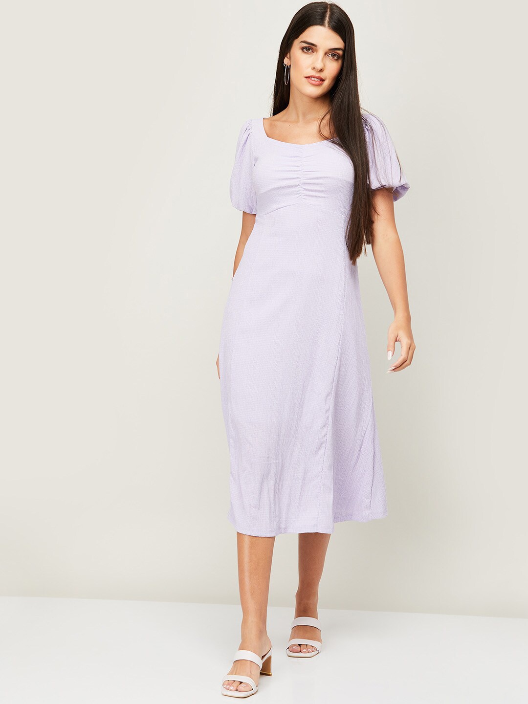

CODE by Lifestyle Women Purple A-Line Midi Dress