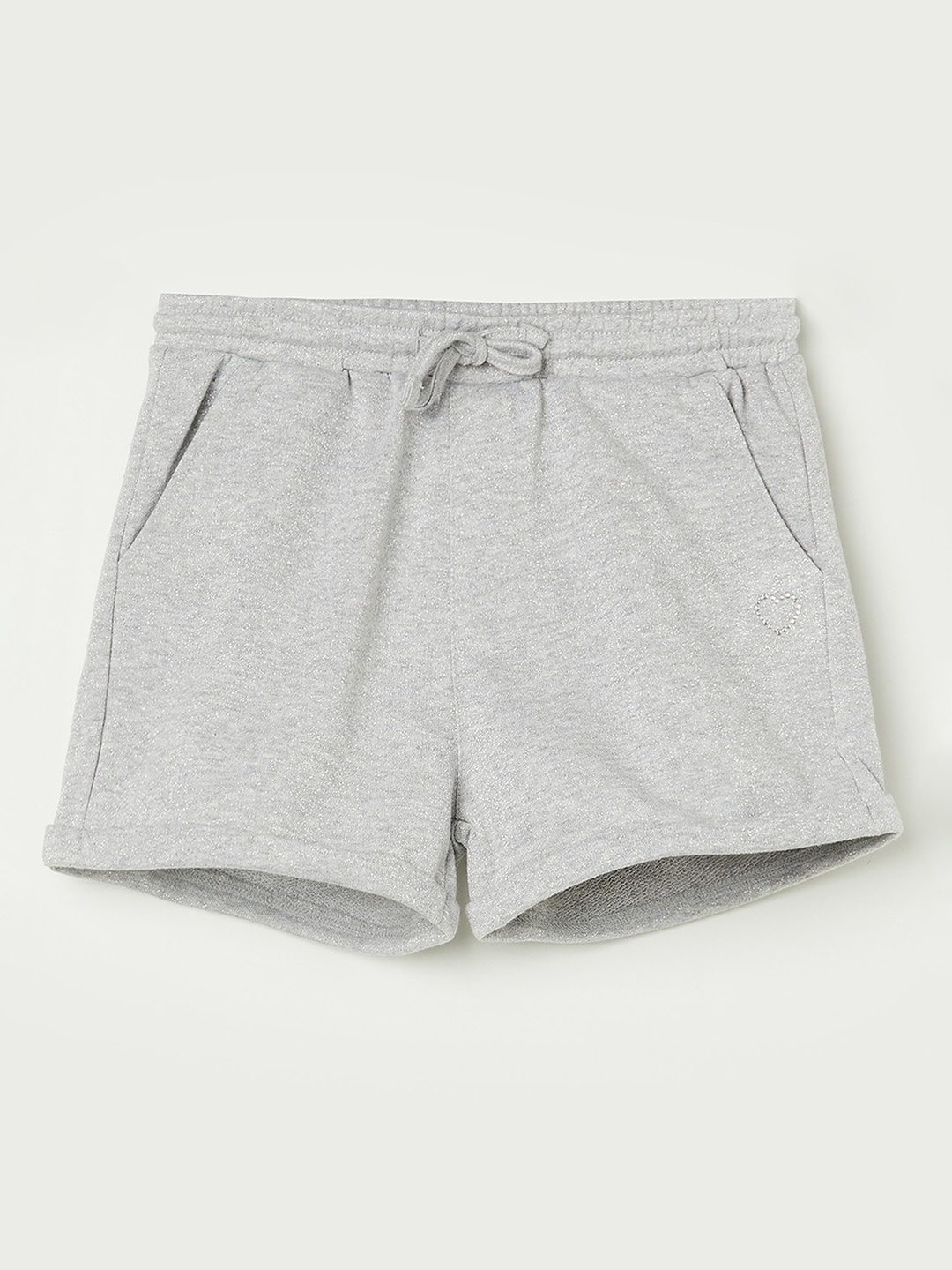 

Fame Forever by Lifestyle Girls Grey Solid Shorts