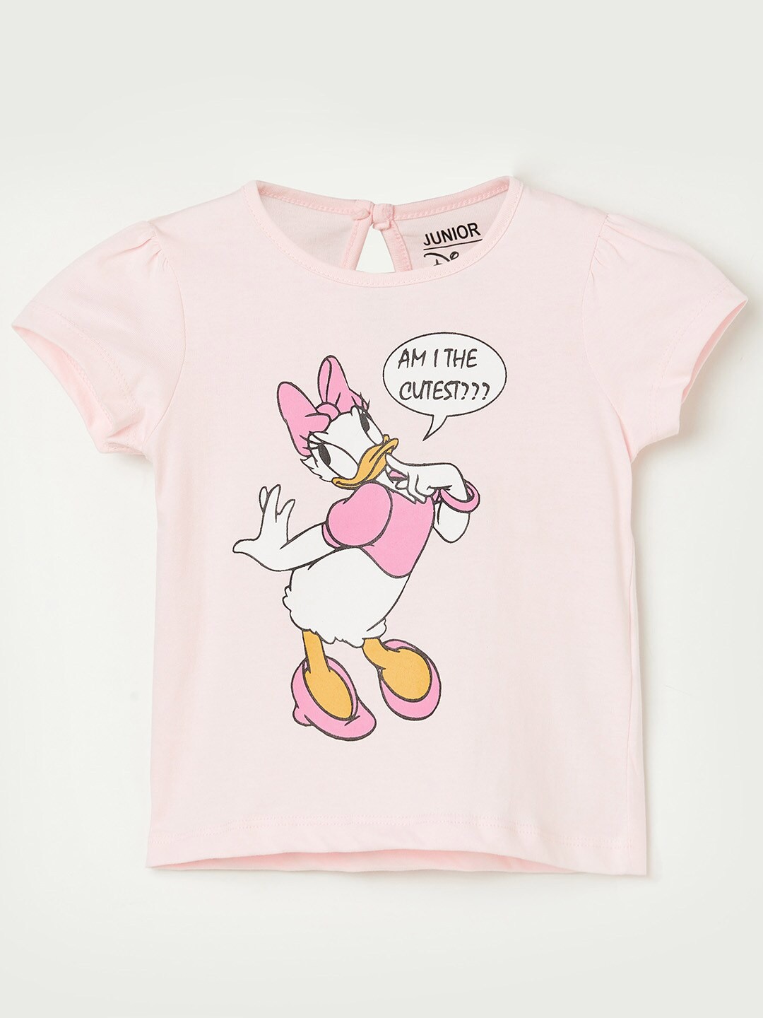 

Juniors by Lifestyle Girls Pink Minnie & Friends Printed Cotton Top