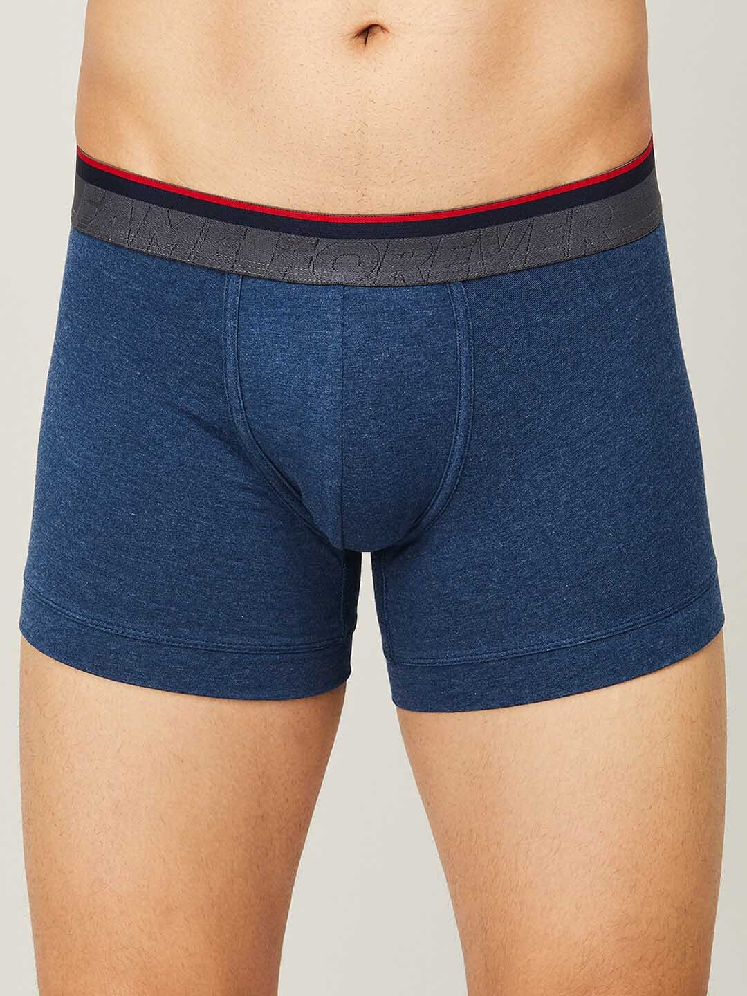 

Fame Forever by Lifestyle Men Blue Solid Cotton Trunk 1000011243663