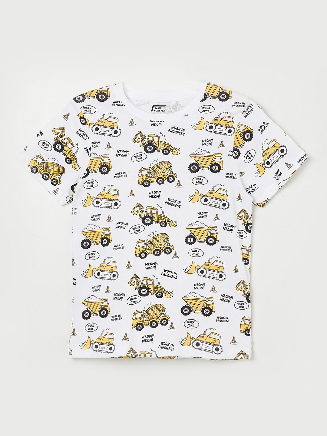 

Fame Forever by Lifestyle Boys White Printed T-shirt