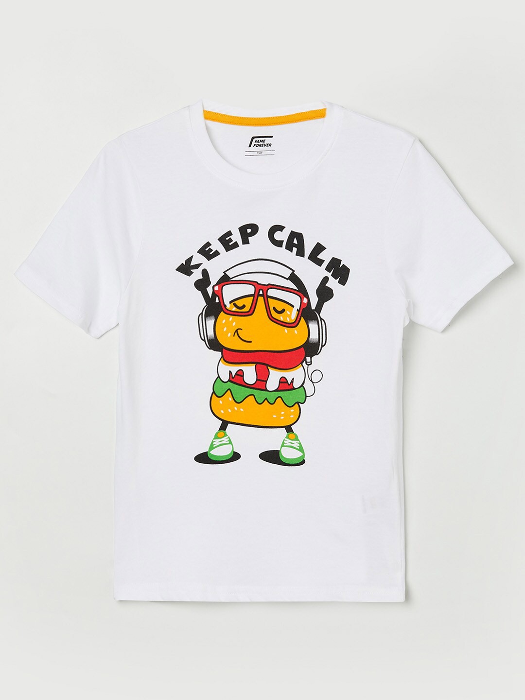 

Fame Forever by Lifestyle Boys White Printed T-shirt