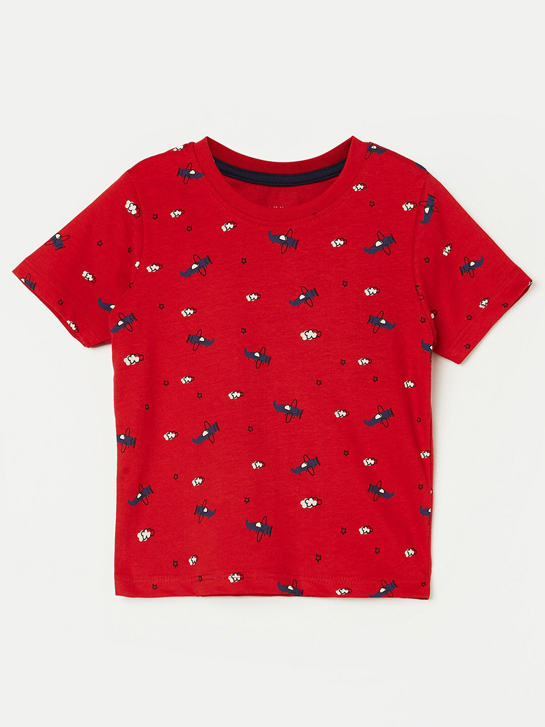 

Juniors by Lifestyle Boys Red Printed Applique T-shirt