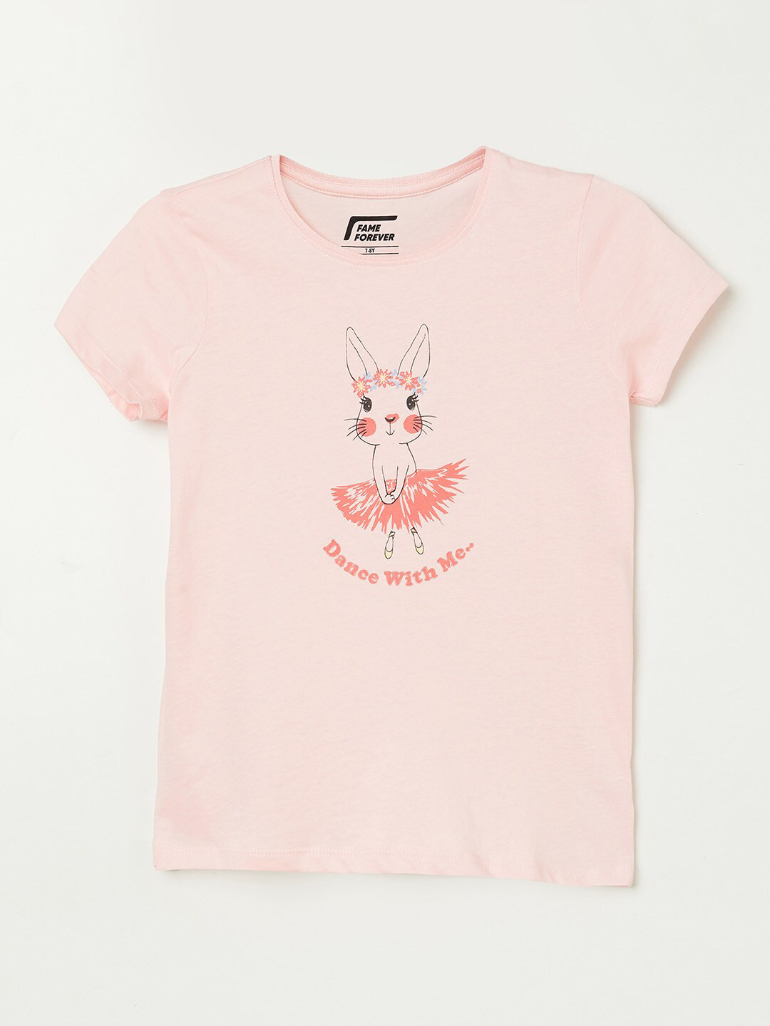 

Fame Forever by Lifestyle Girls Pink Floral Printed T-shirt