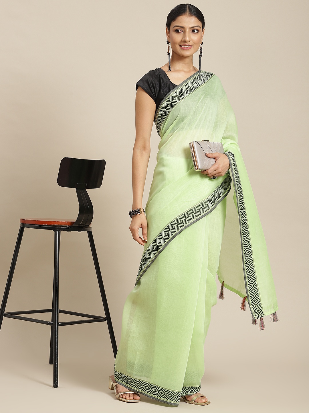 

Havida Sarees Green Pure Cotton Saree