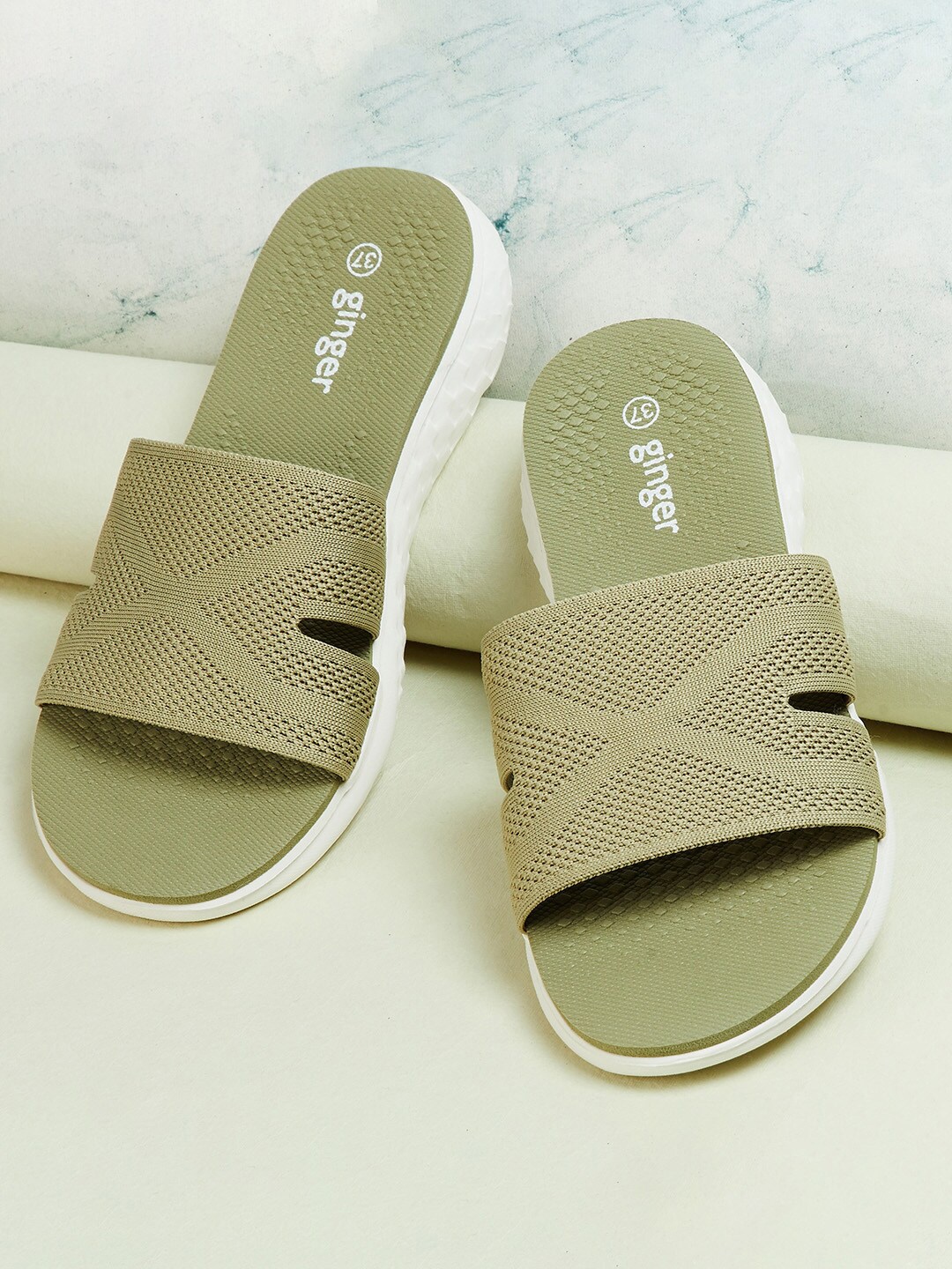 

Ginger by Lifestyle Women Green Sliders