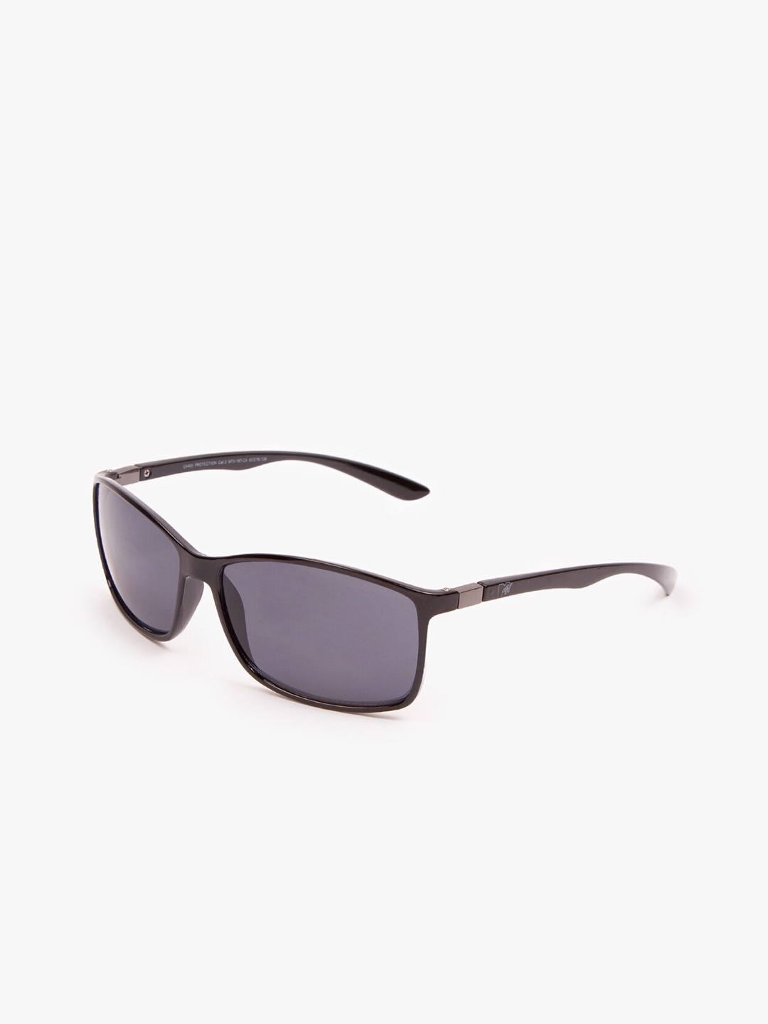 

MTV Unisex Grey Lens & Black Rectangle Sunglasses with UV Protected Lens-MTV-187-C4