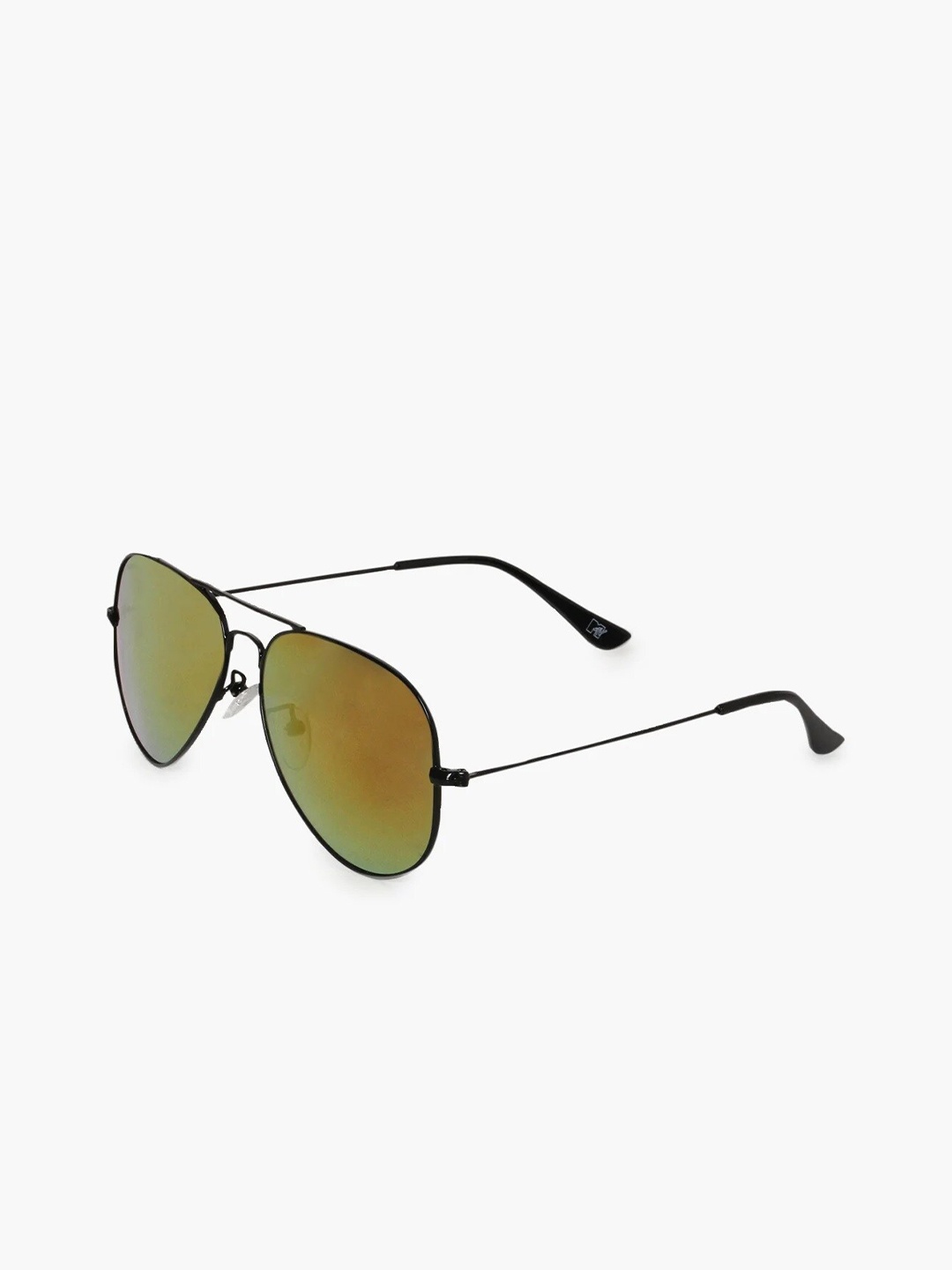 

MTV Unisex Gold Lens & Black Aviator Sunglasses with UV Protected Lens MTV-123-C34