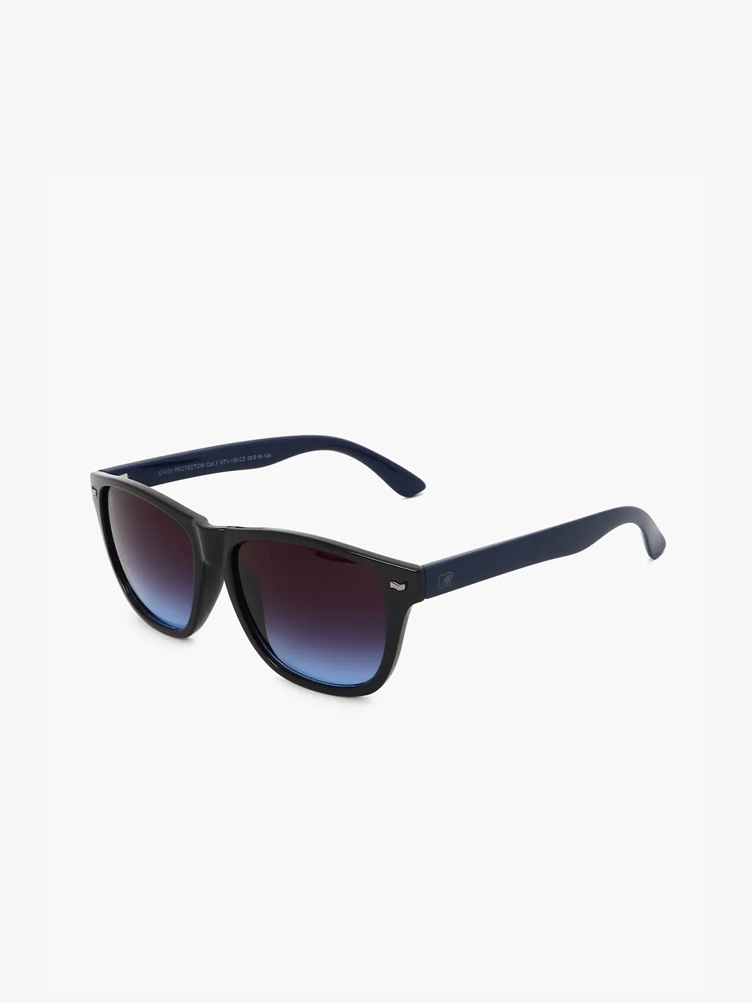 

MTV Unisex Blue Lens & Black Square Sunglasses with UV Protected Lens MTV-190-C3