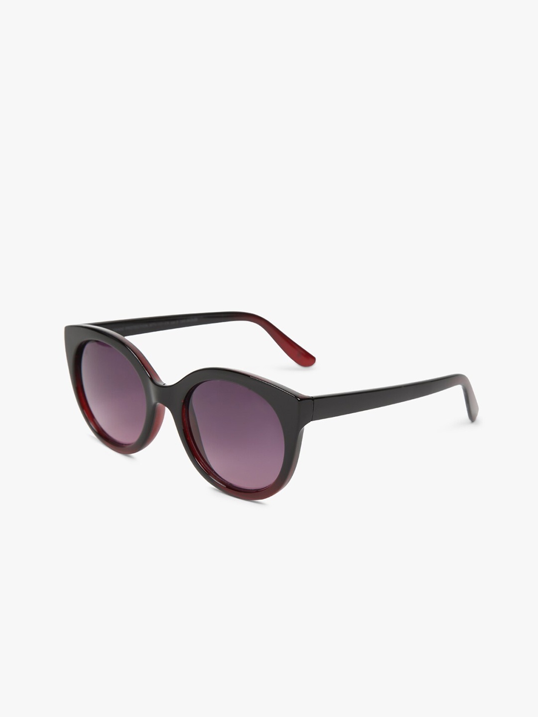 

MTV Unisex Red Lens & Black Round Sunglasses with UV Protected Lens MTV-131-C4