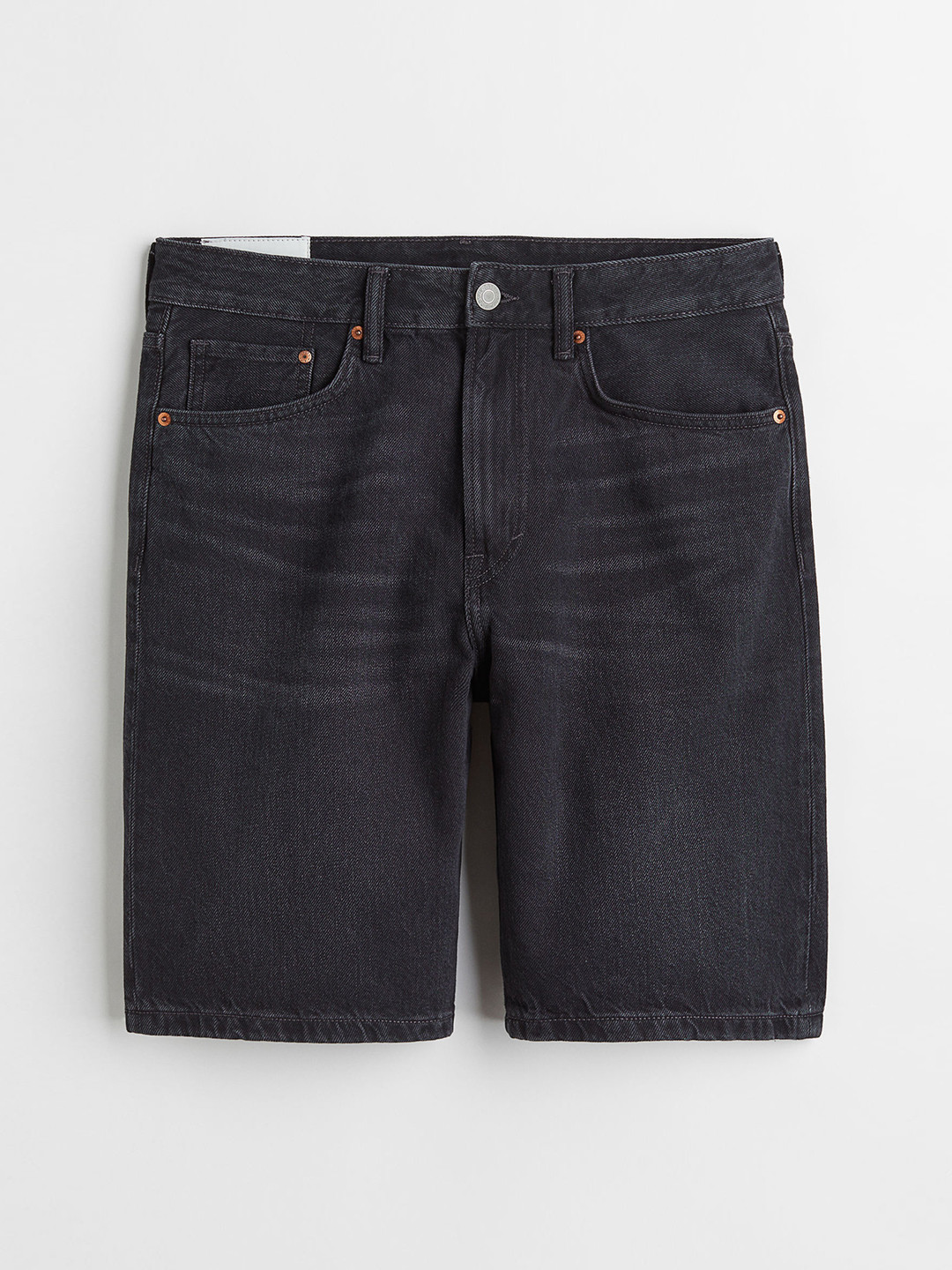 

H&M Men Black Relaxed Denim Shorts