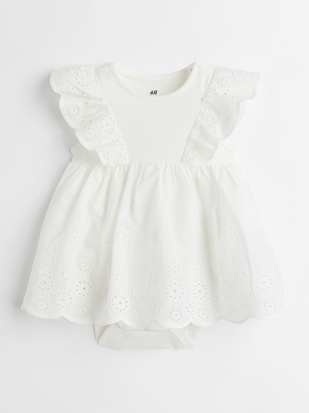 

H&M White Dress With A Bodysuit