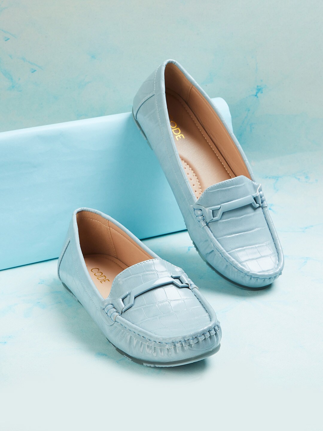 

CODE by Lifestyle Women Blue Synthetic Ballerinas with Tassels Flats Shoes
