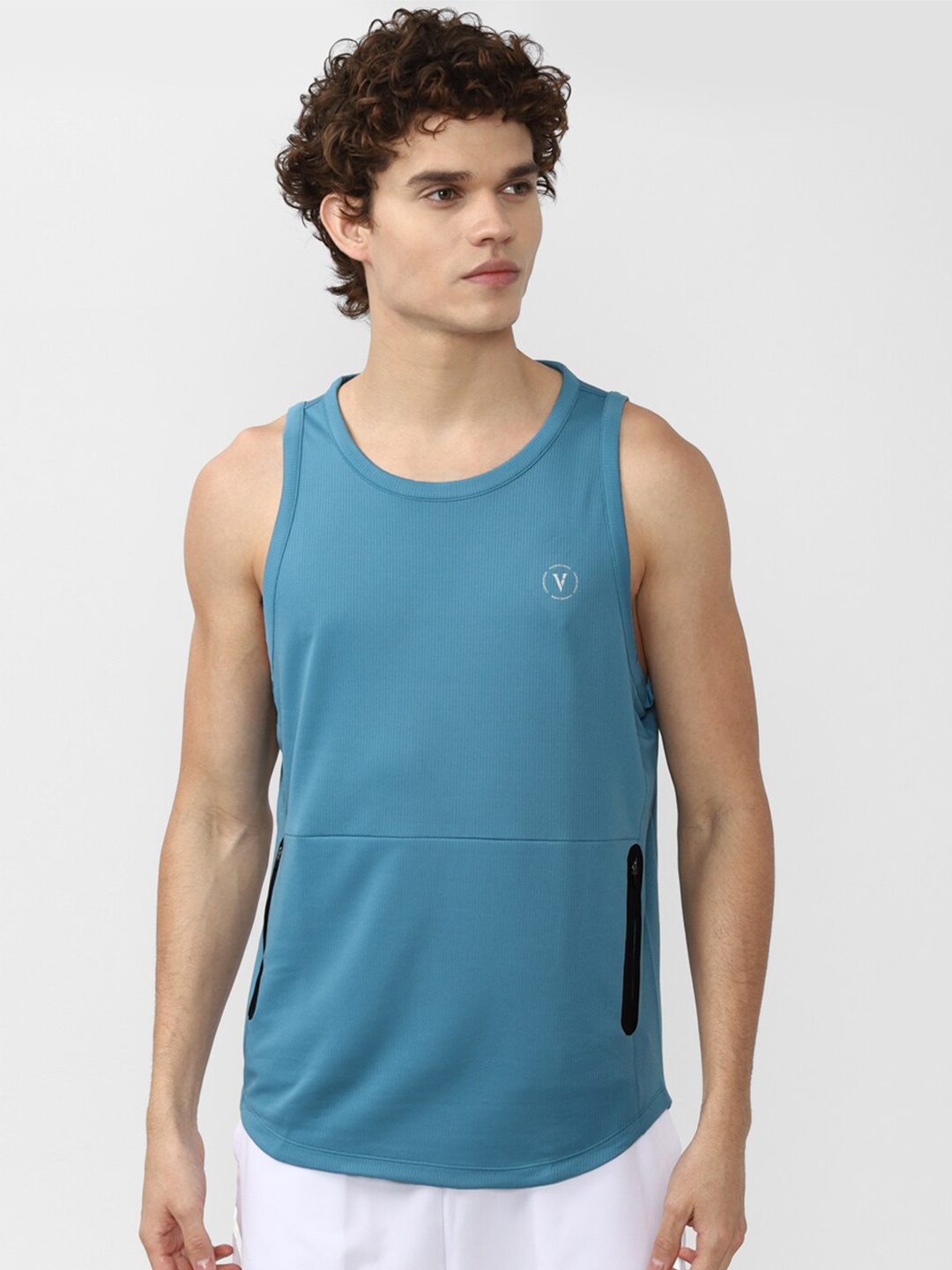 Van Heusen Flex Men Blue Tank Top Sports T-shirt