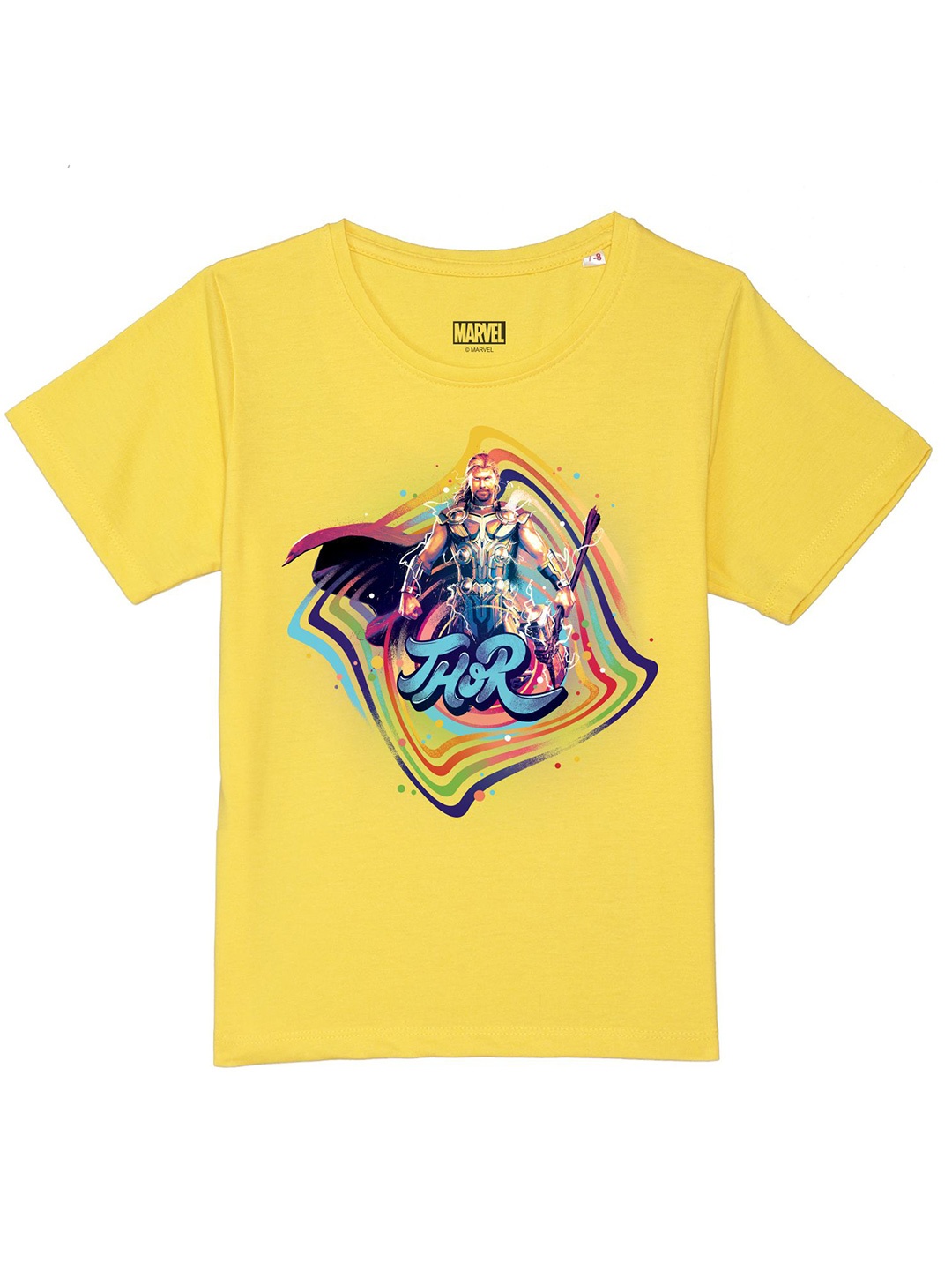 

Marvel by Wear Your Mind Boys Yellow Printed T-shirt