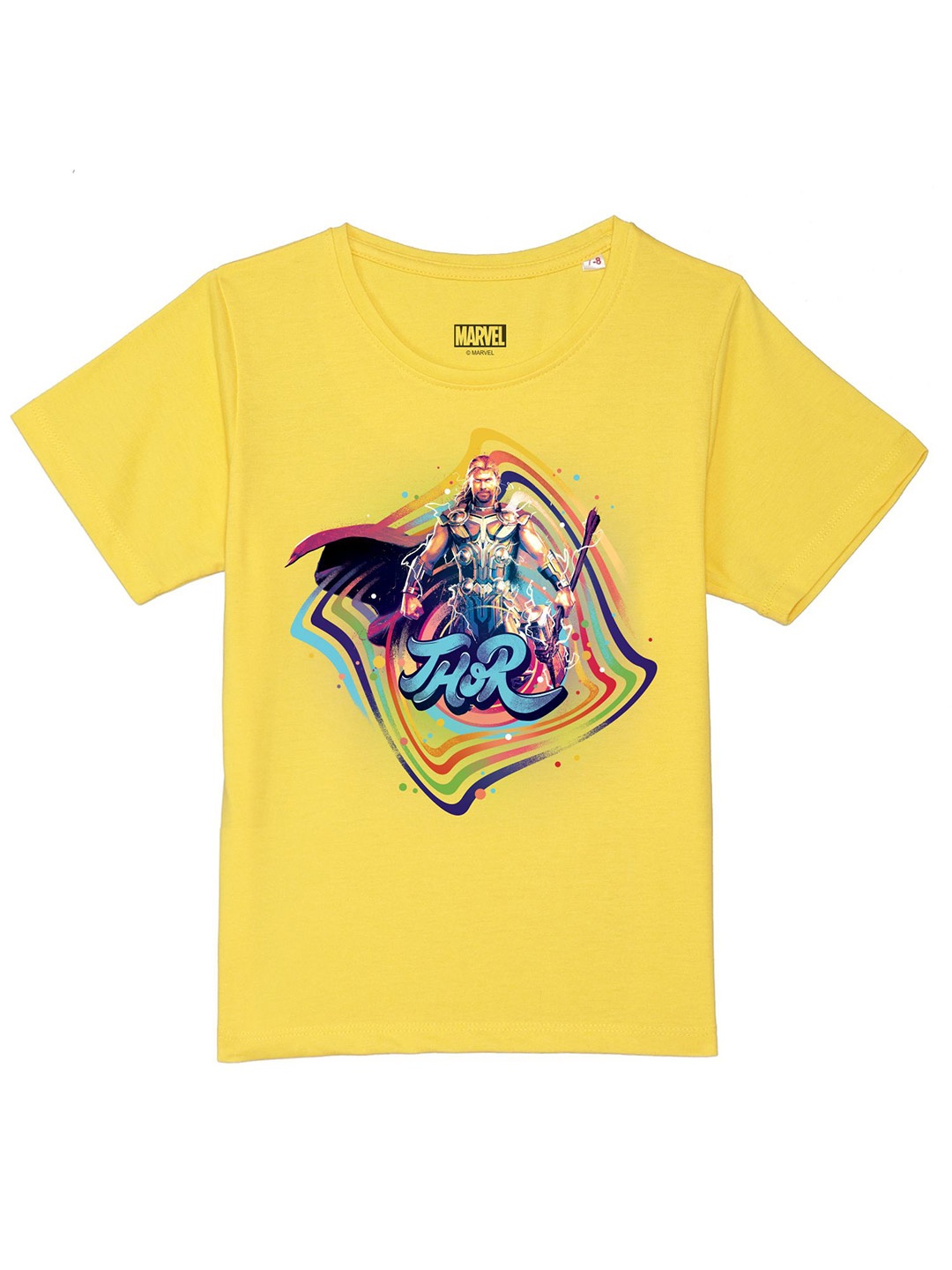Marvel by Wear Your Mind Boys Yellow Printed T-shirt