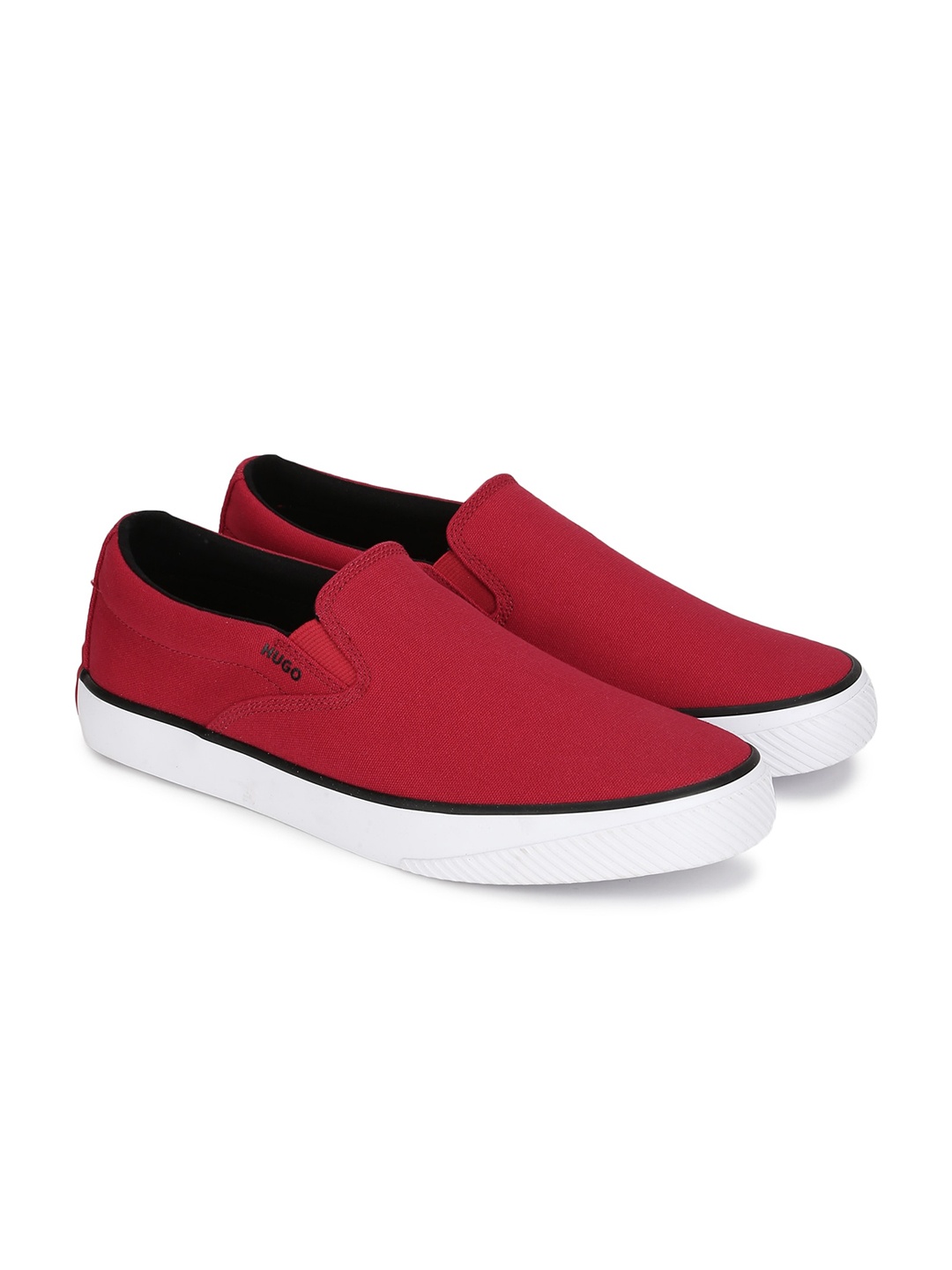

HUGO Men Red Slip-On Sneakers