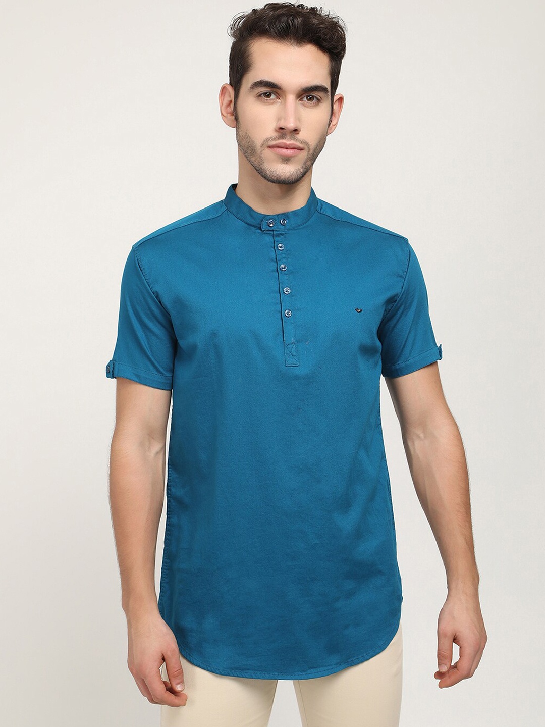 

V2 Value & Variety Men Blue Solid Kurta