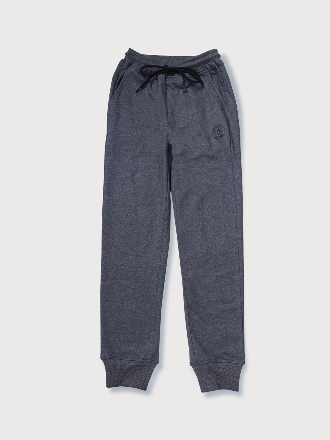 

Gini and Jony Boys Grey Solid Cotton Joggers