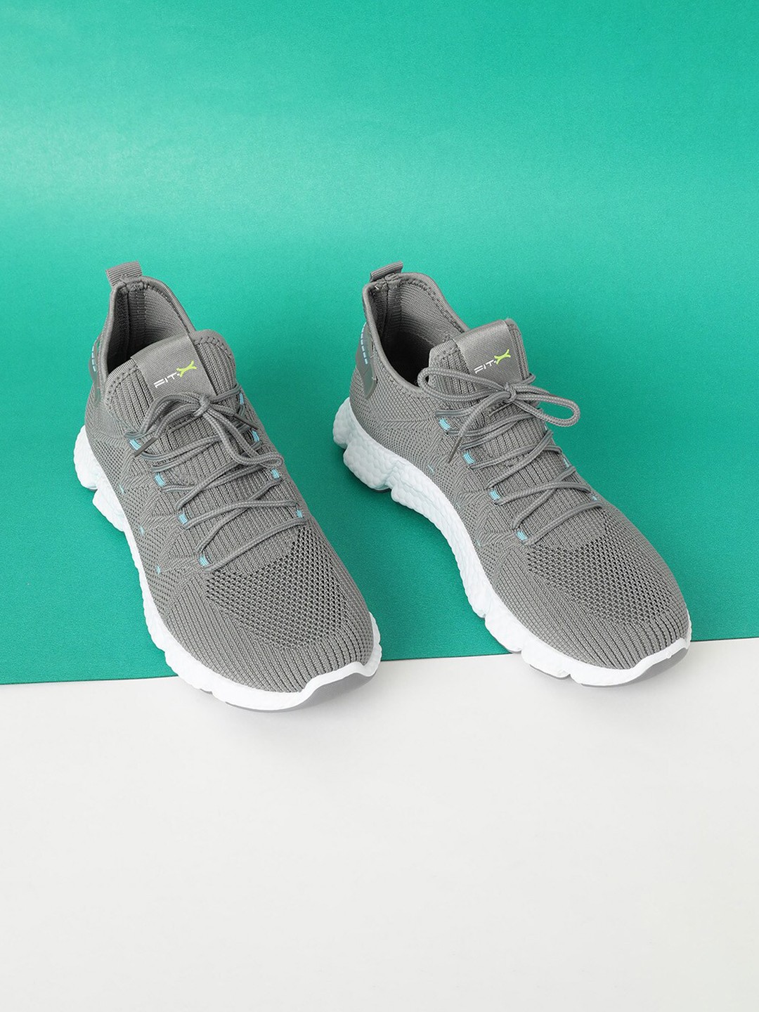 

max Men Grey Running Non-Marking Shoes