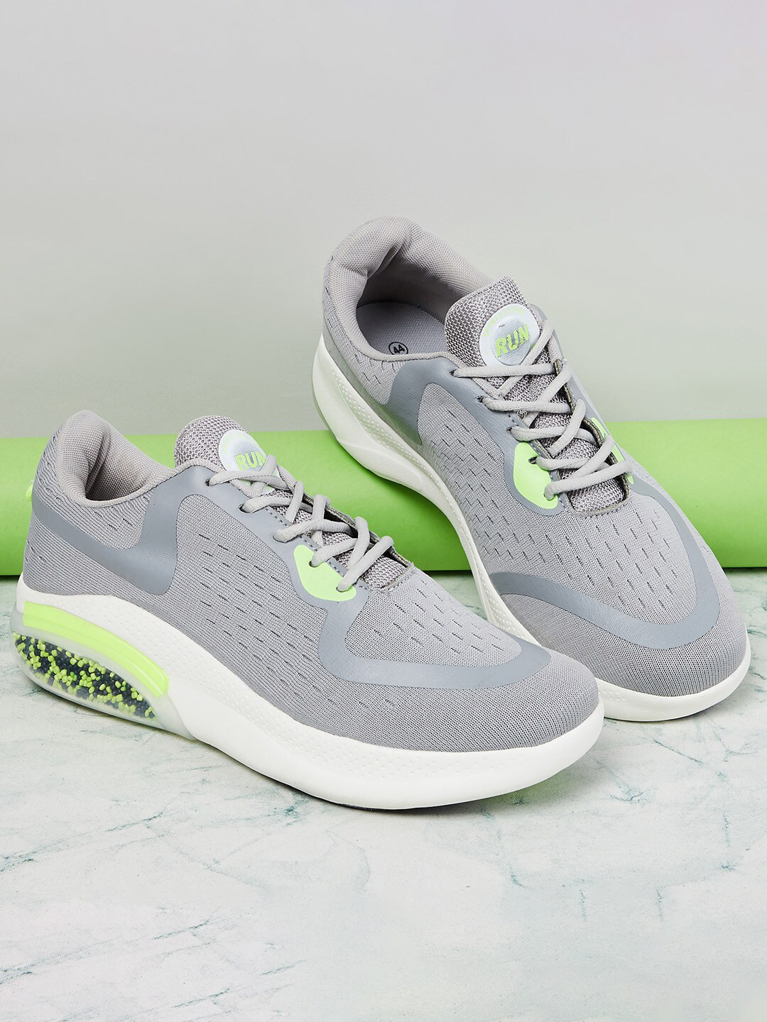 

max Men Grey Running Non-Marking Shoes
