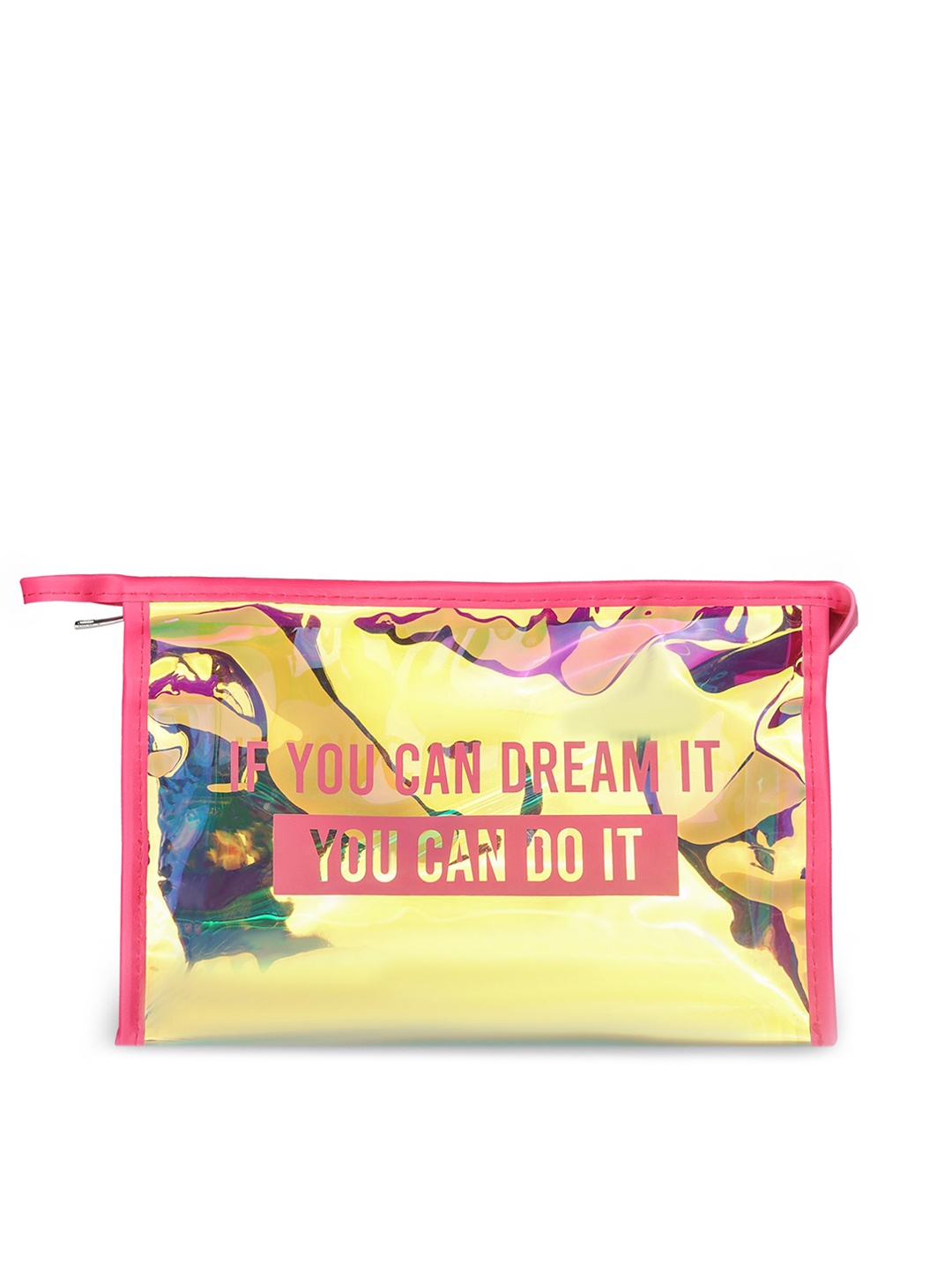 

NFI essentials Women Pink & Yellow Printed Travel Accessory
