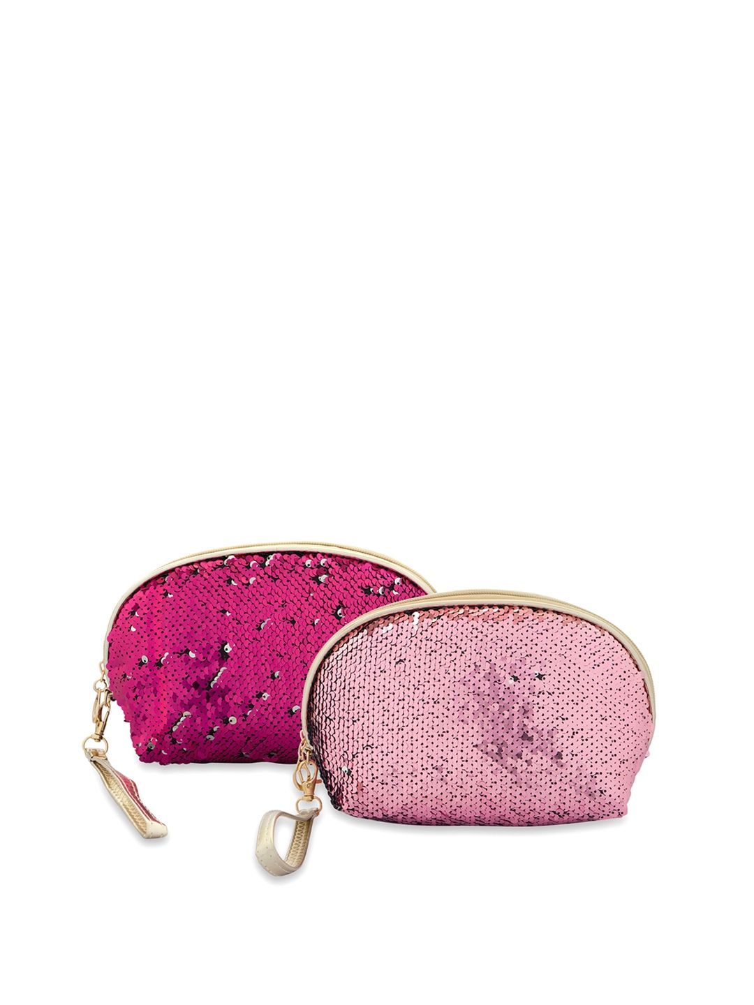 

NFI essentials Women Set Of 2 Multi-Colored Sequence Work Pouches Travel Accessory