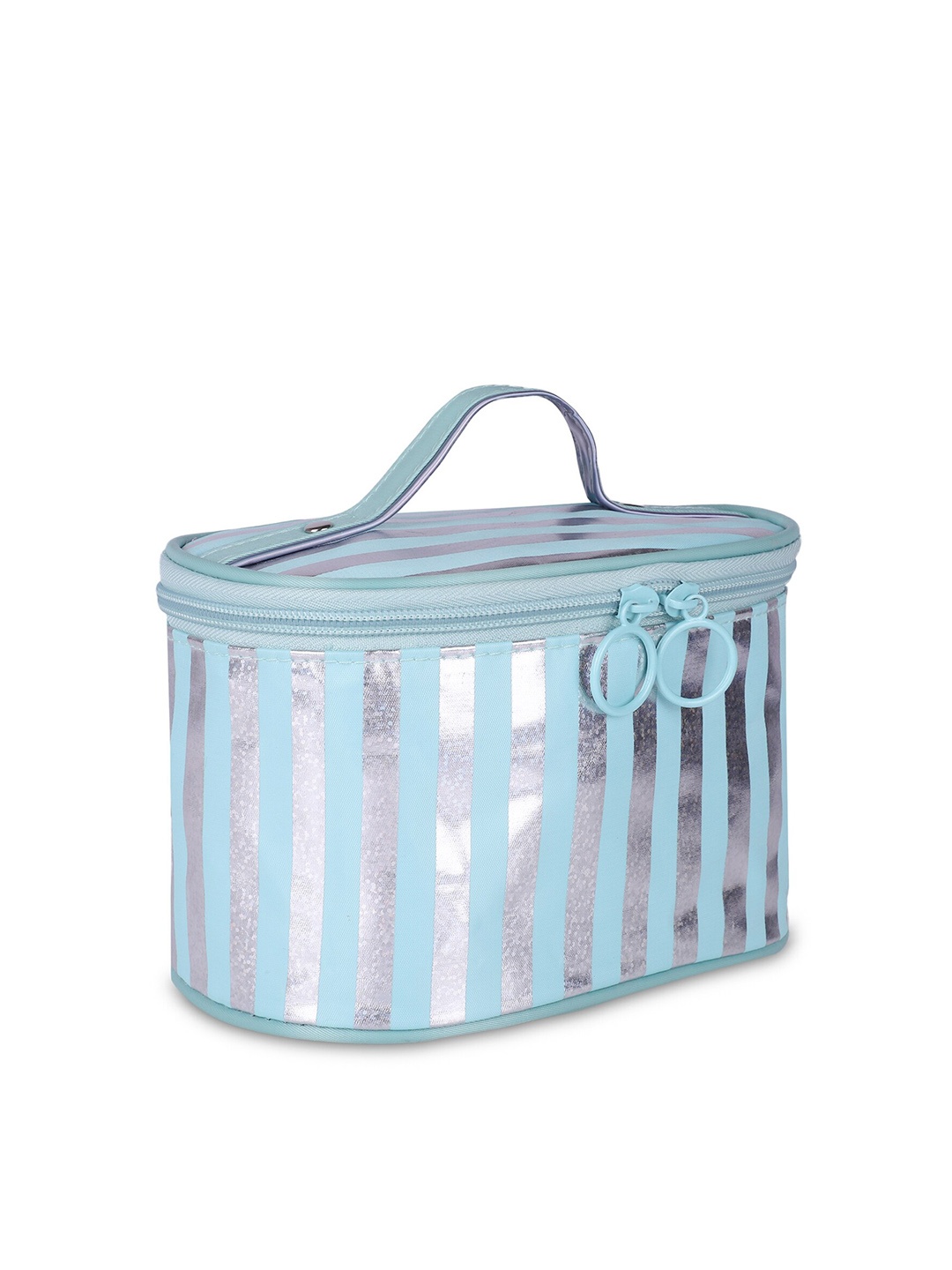 

NFI essentials Women Green Striped Travel Pouch