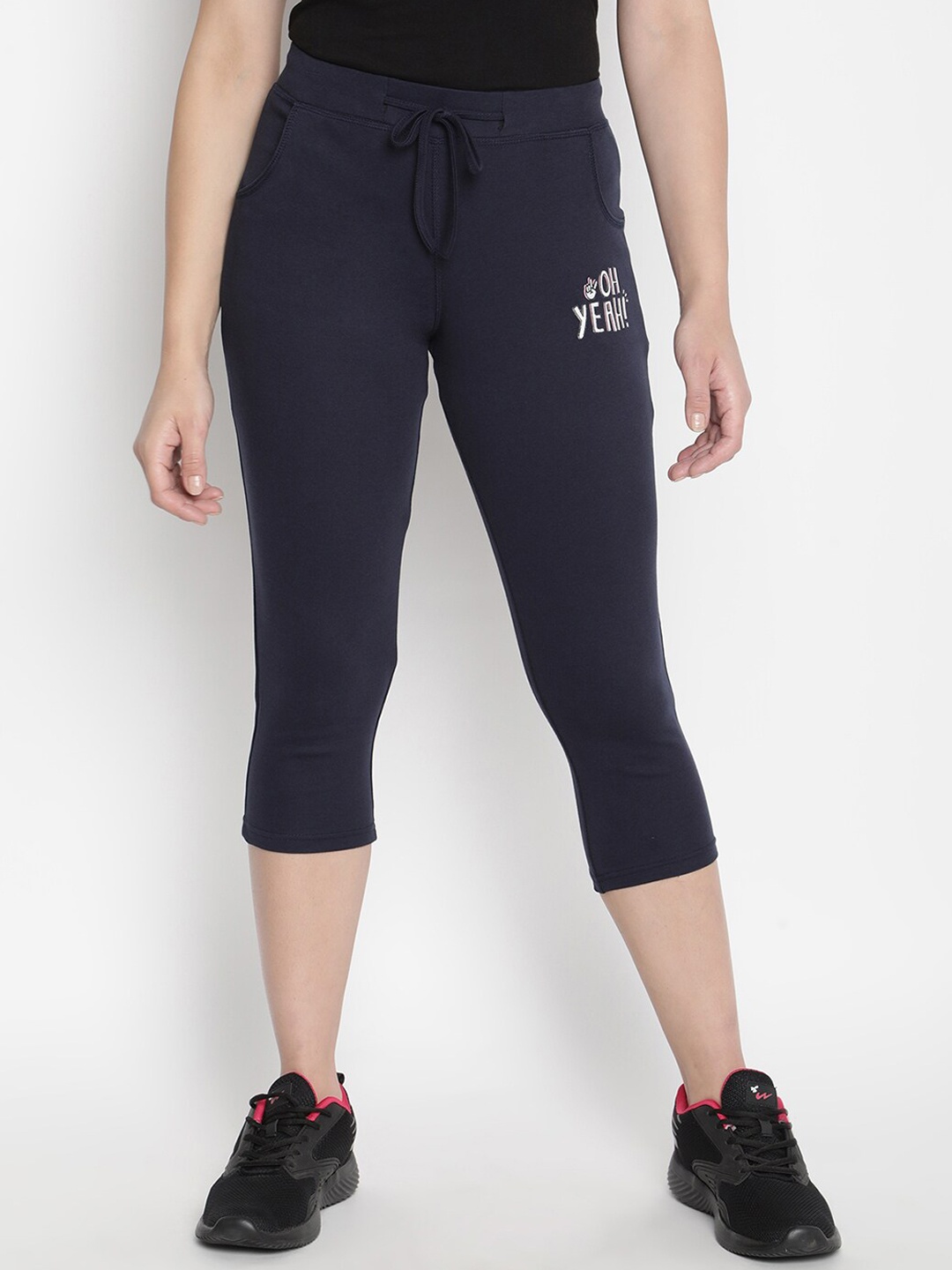 

V2 Value & Variety Women Blue Cotton Capris