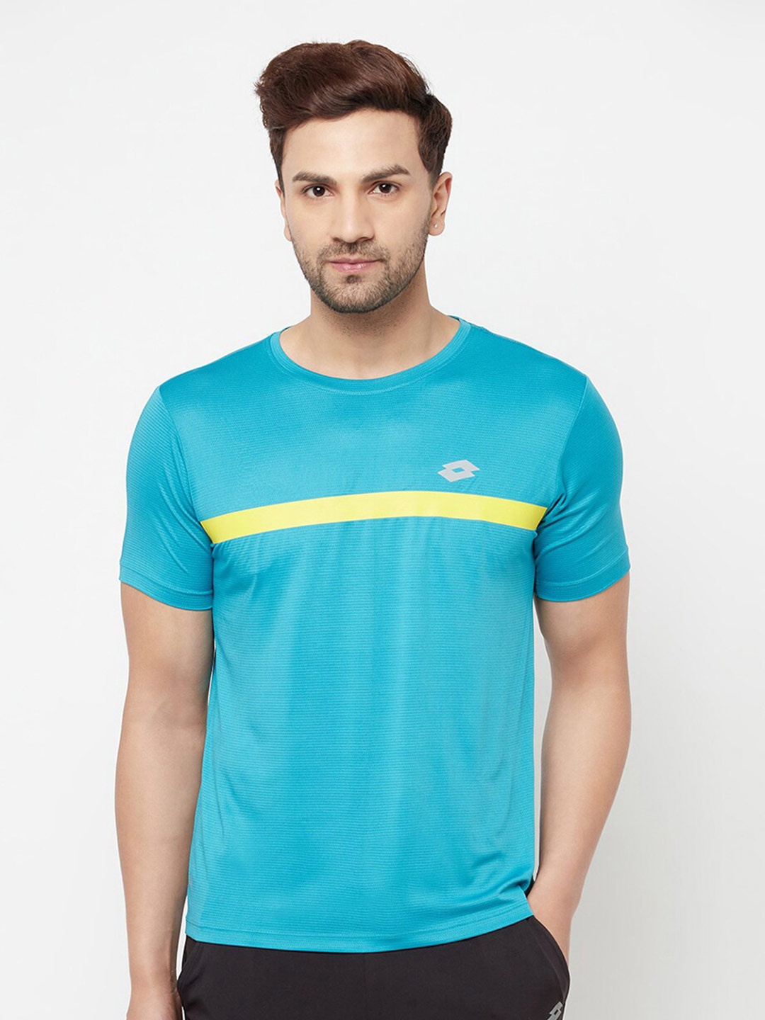

Lotto Men Blue Applique T-shirt