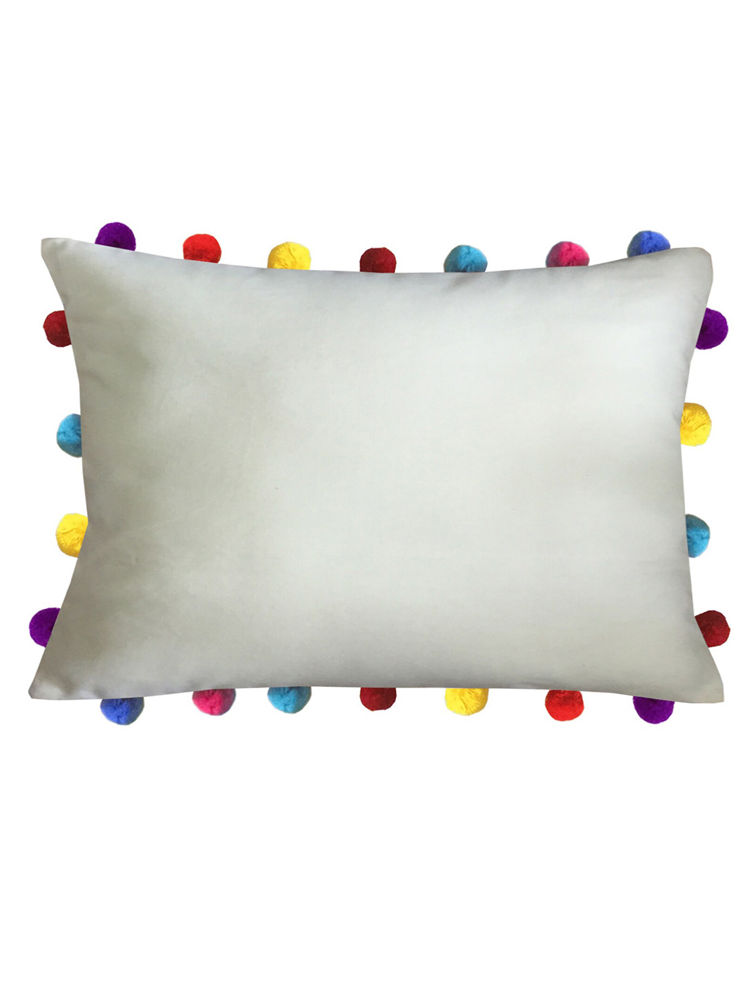 

Lushomes Off White & Red Rectangle Cushion Cover