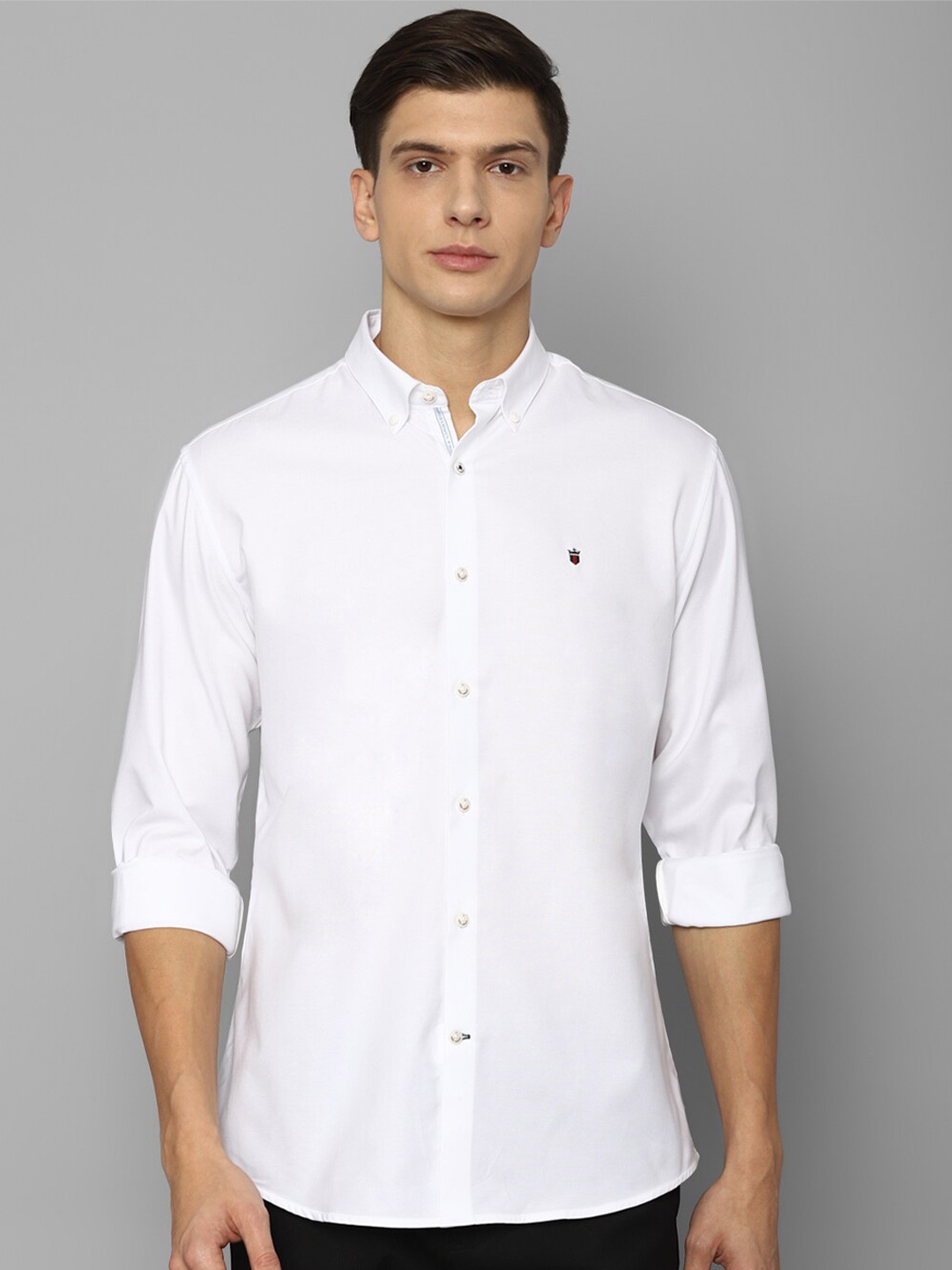 

Louis Philippe Sport Men White Solid Slim Fit Casual Shirt