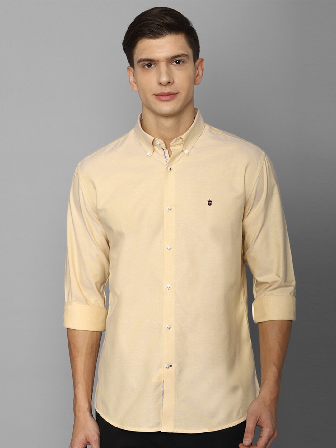 

Louis Philippe Sport Men Yellow Solid Slim Fit Casual Shirt