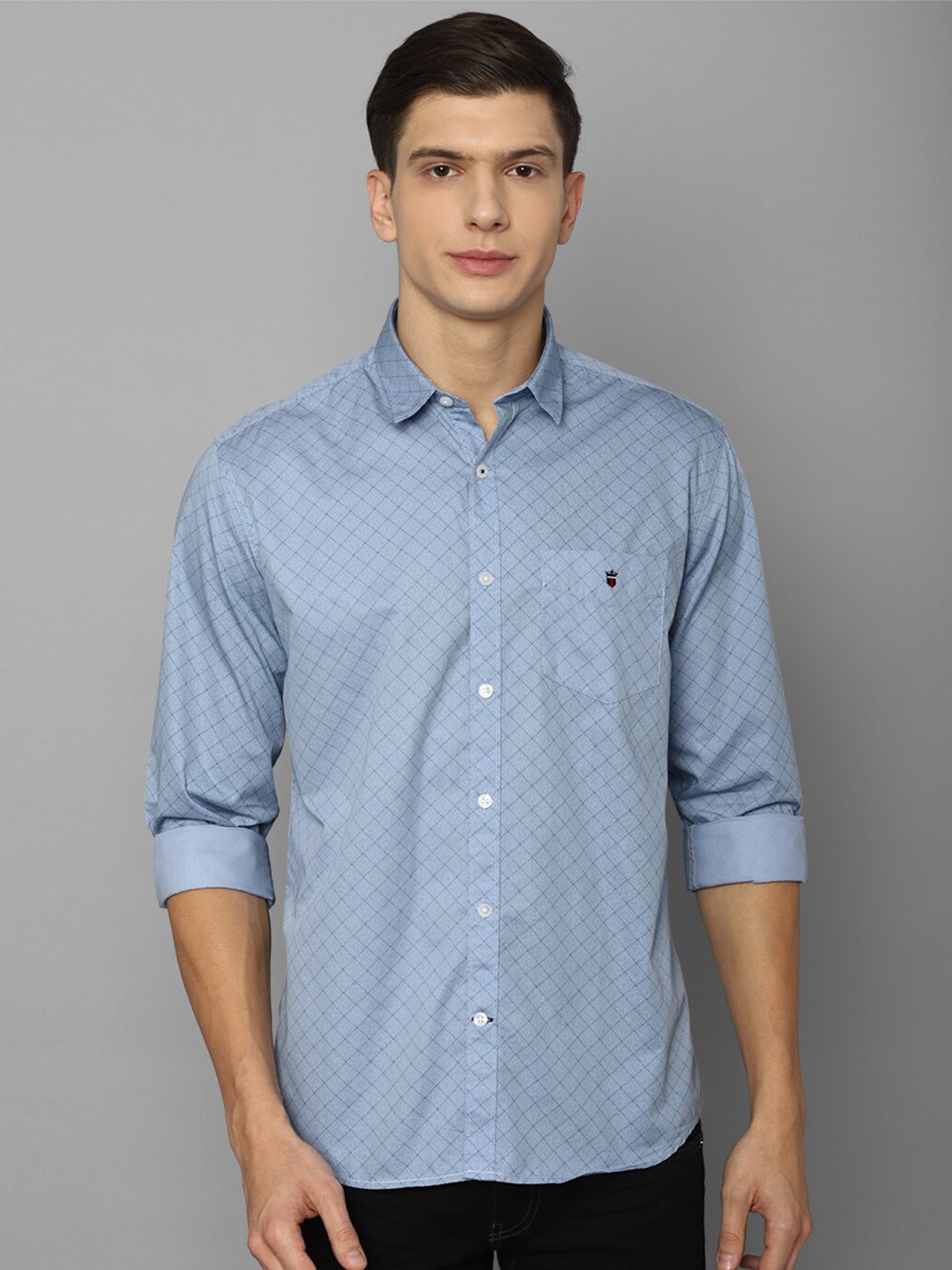 

Louis Philippe Sport Men Blue Slim Fit Printed Casual Shirt